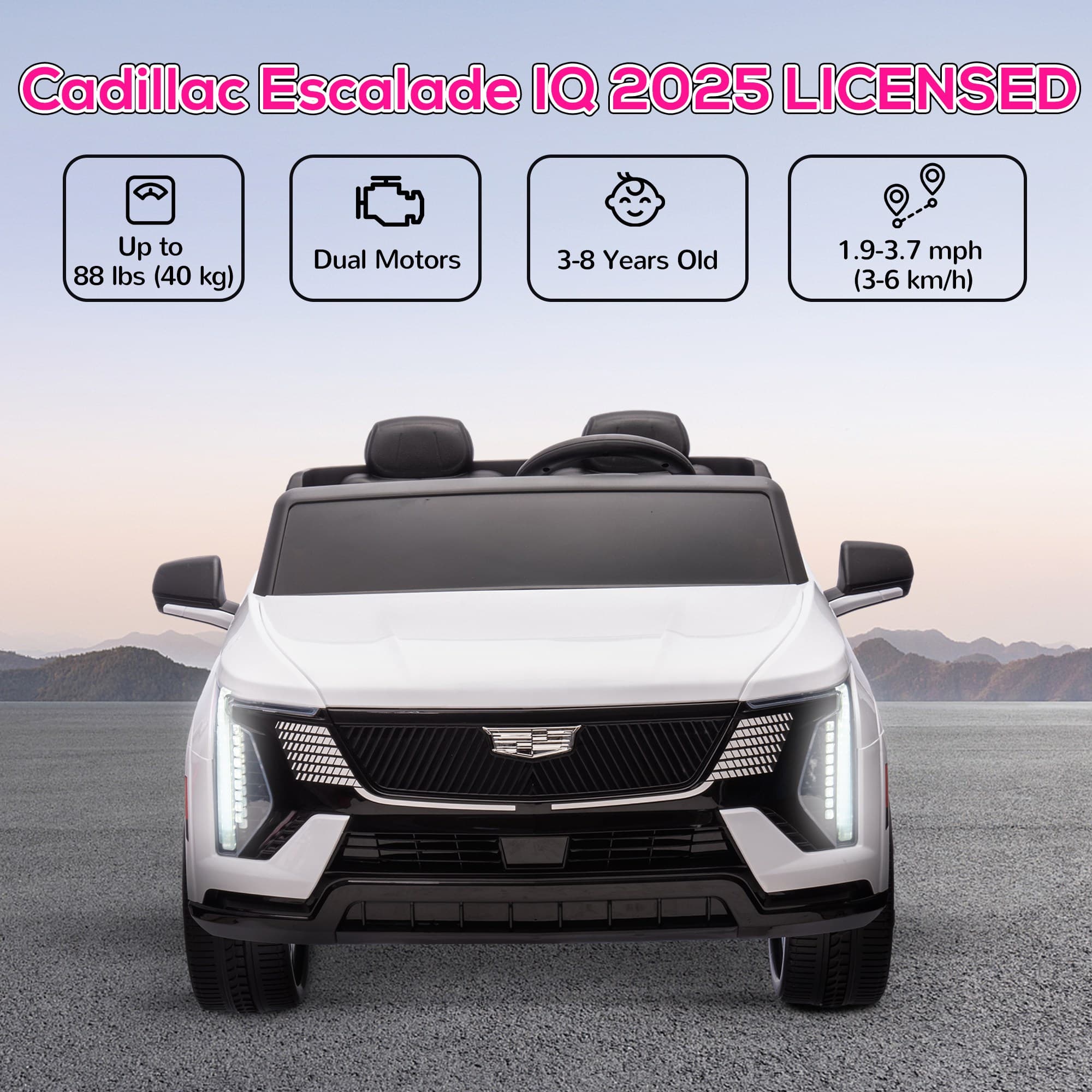 2-Seater 12V 10AH Ride on Truck, Cadillac image 5