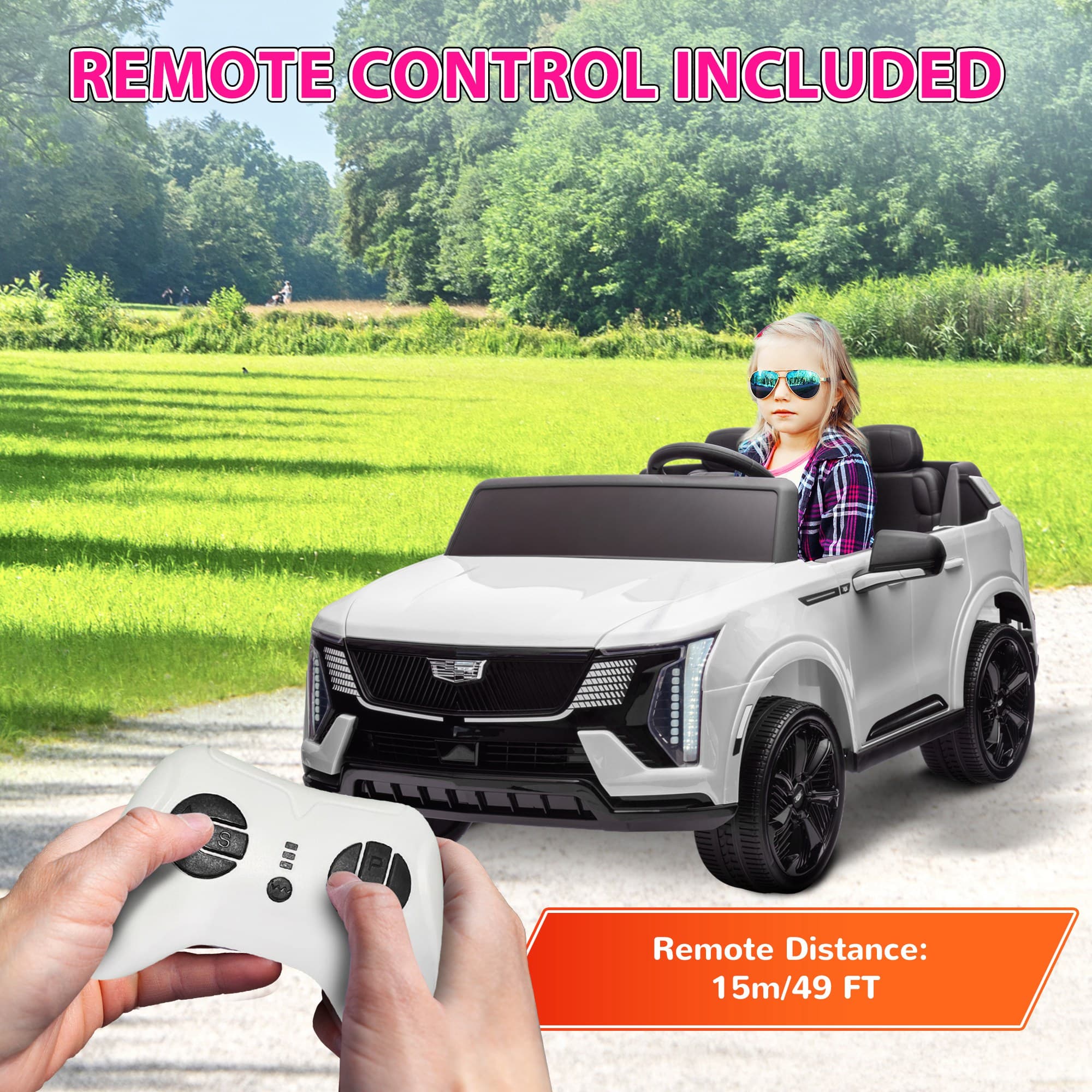 2-Seater 12V 10AH Ride on Truck, Cadillac image 6