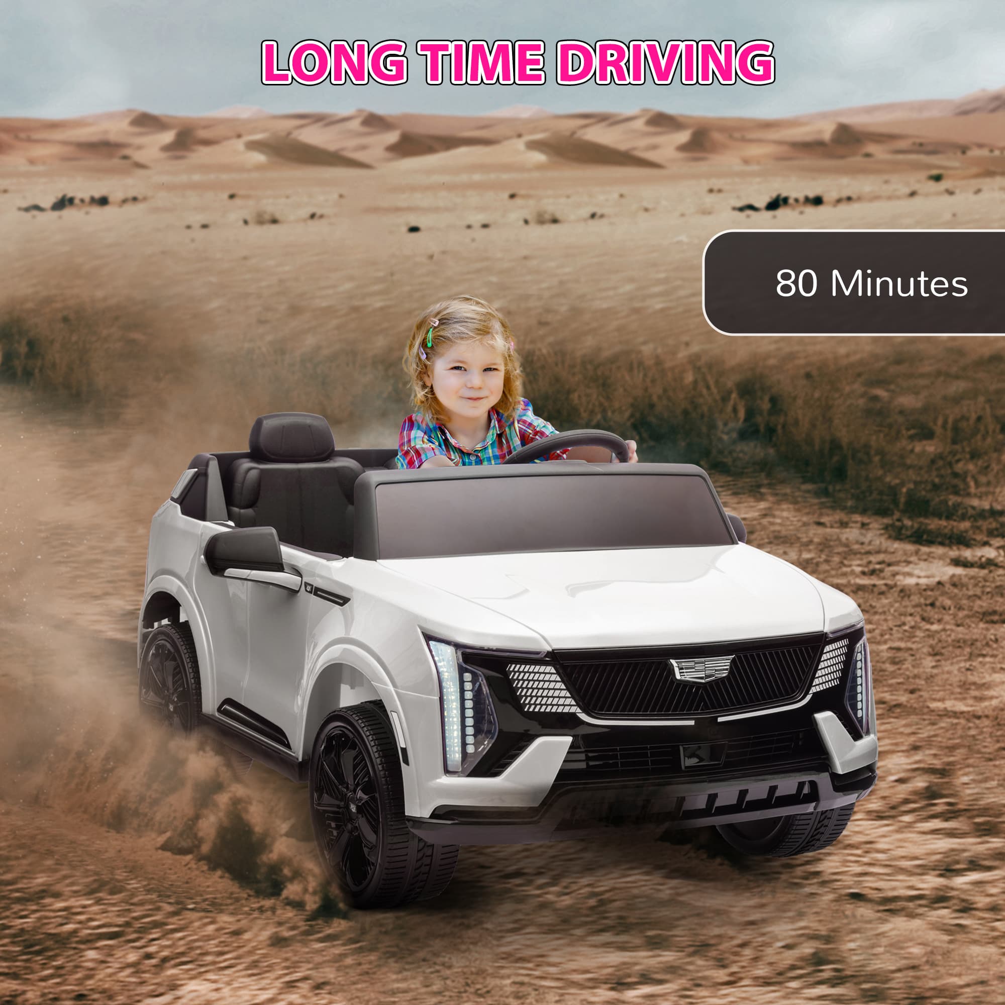 2-Seater 12V 10AH Ride on Truck, Cadillac image 7