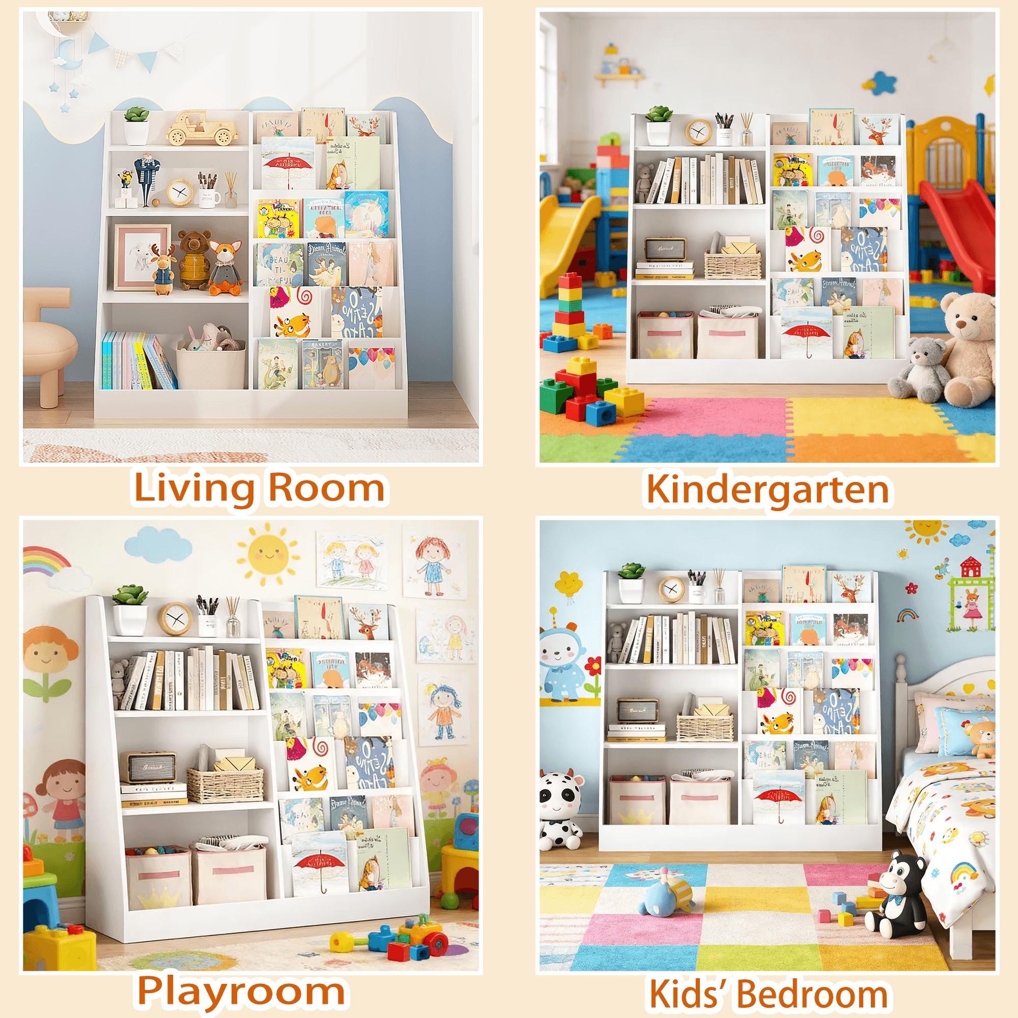 New Kids Bookshelf And Toy Storage Organizer image 7