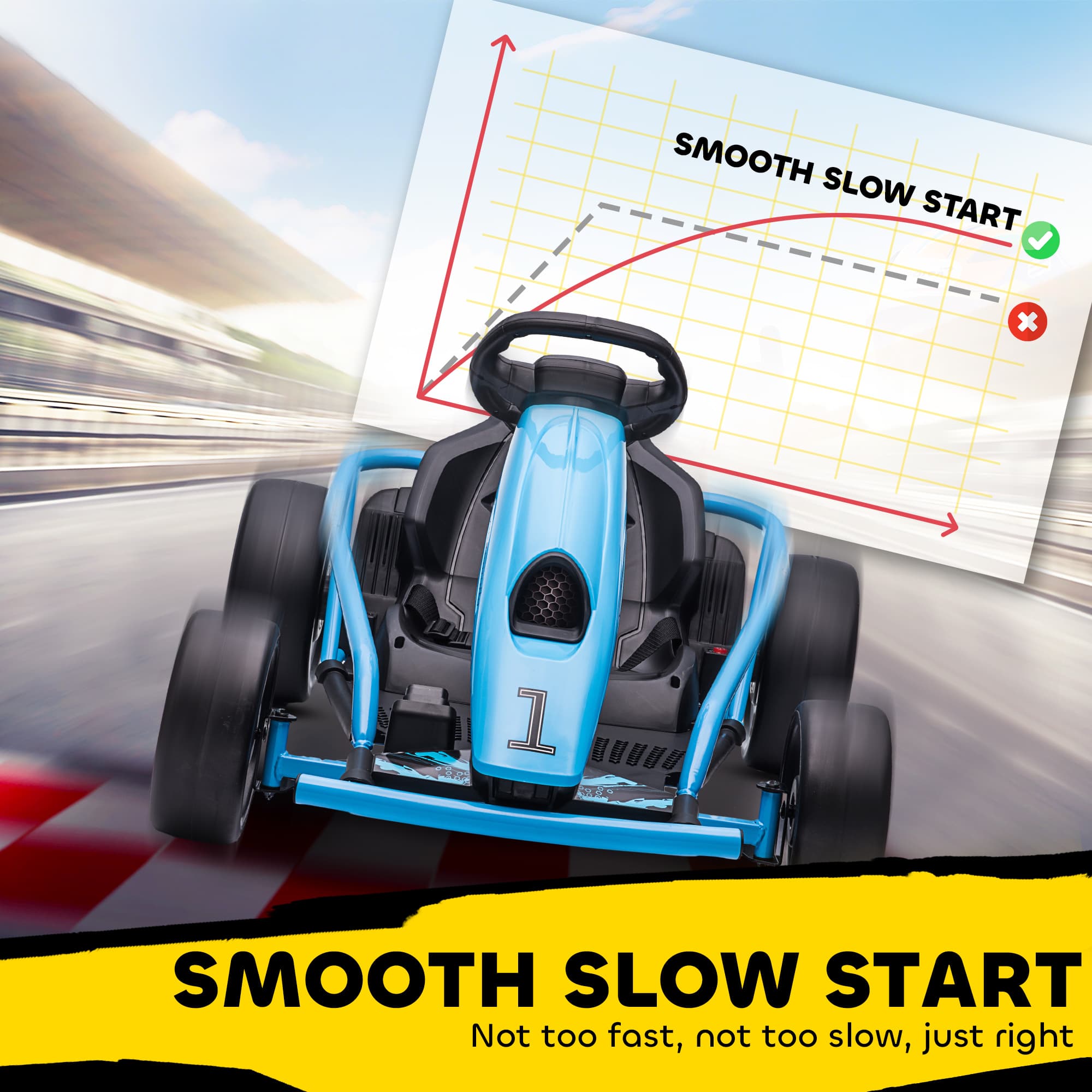 24V Electric Go Kart for Kids, Drift image 7