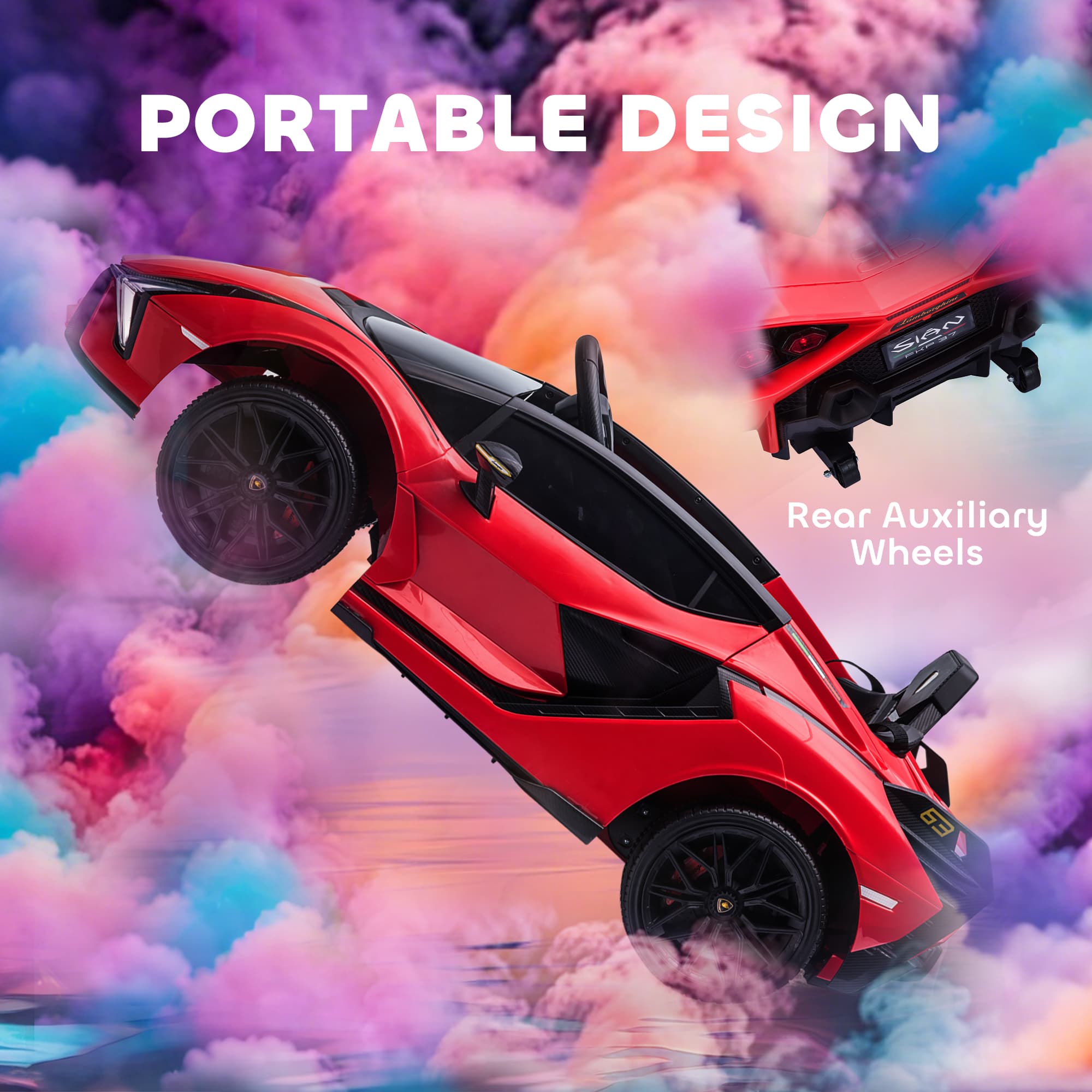 12V Lamborghini SIAN Licensed Electric Car for image 6