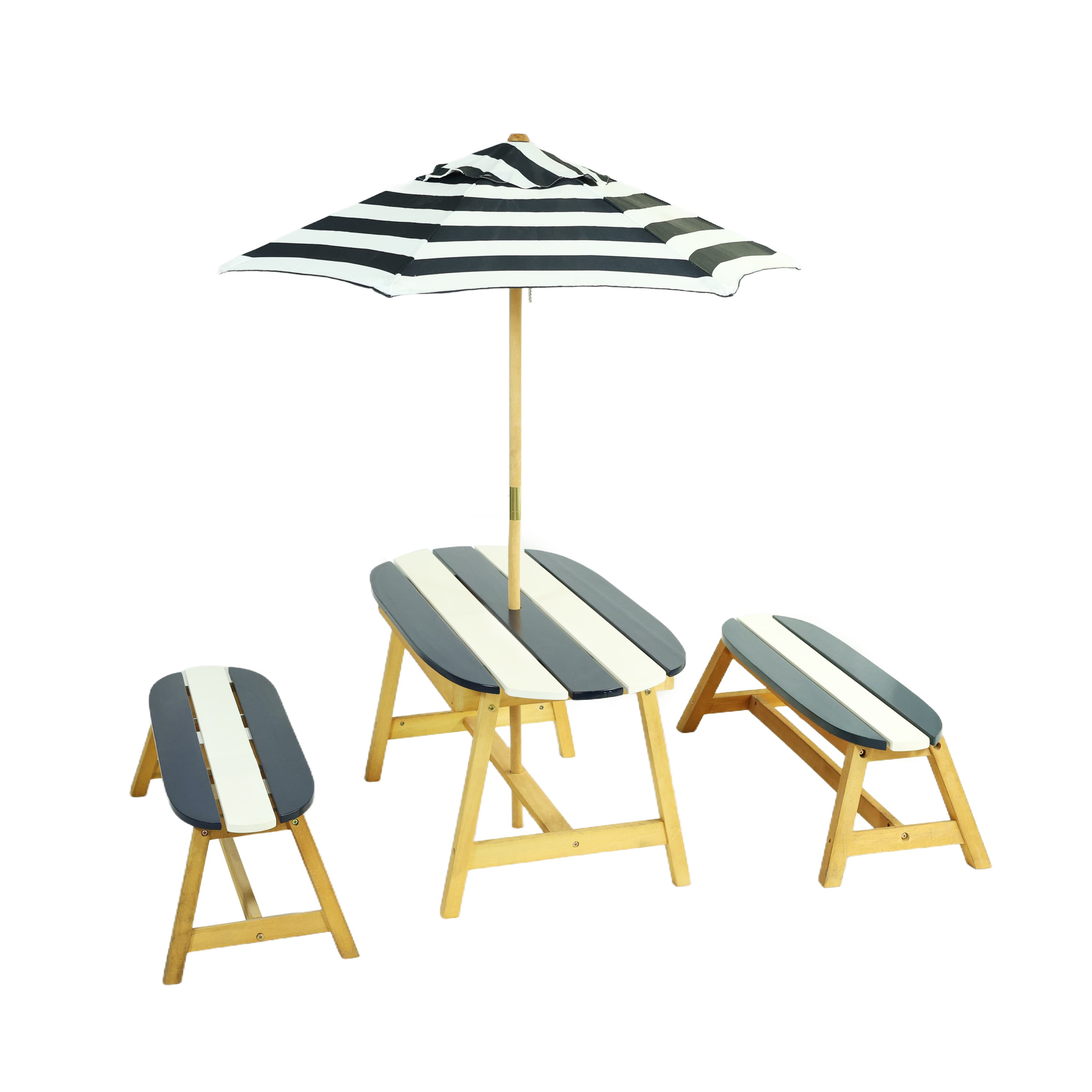 Naturally Playful Kids Picnic Table With Umbrella image 6