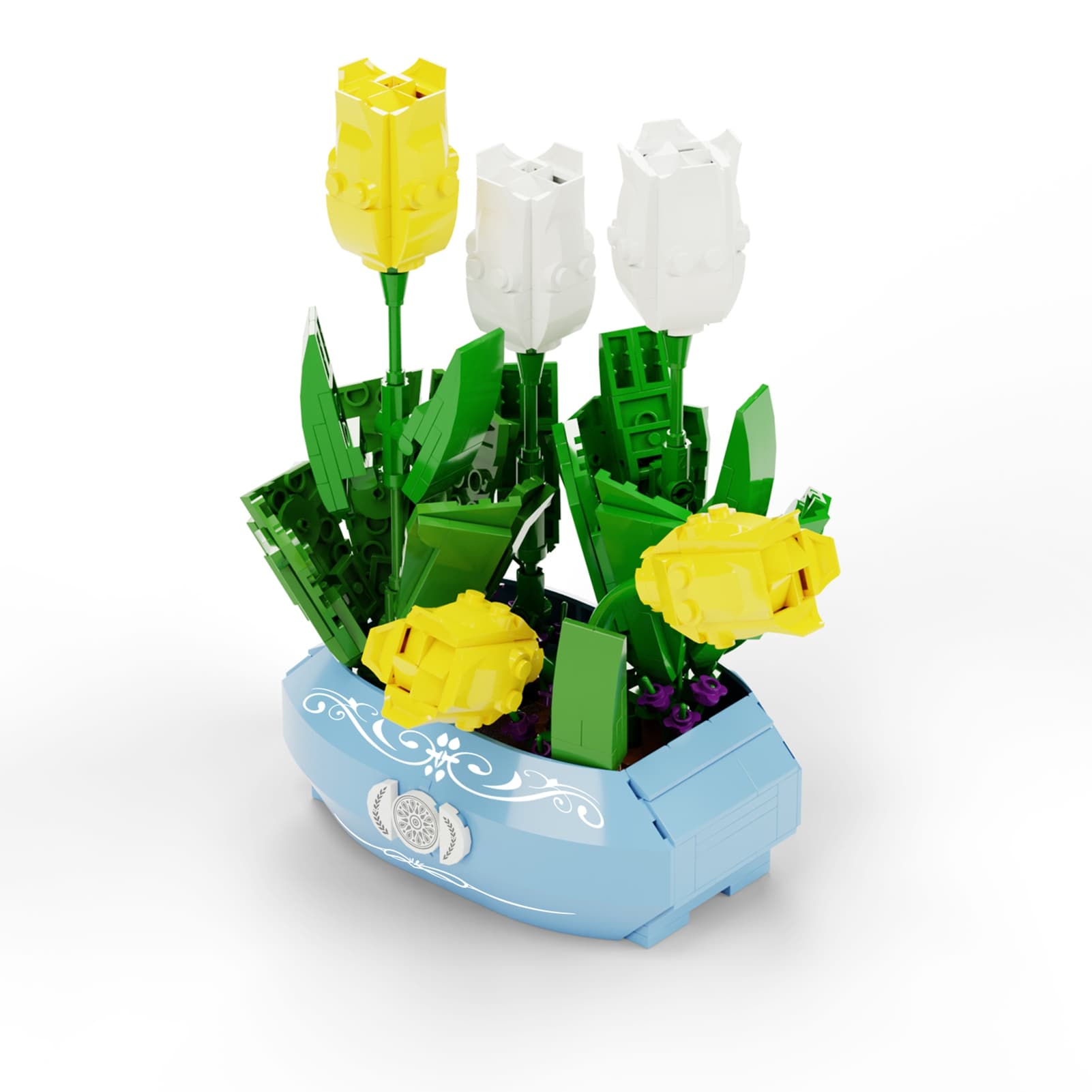 Flower Bouquet Building Blocks Set Beautiful Colorful image 5