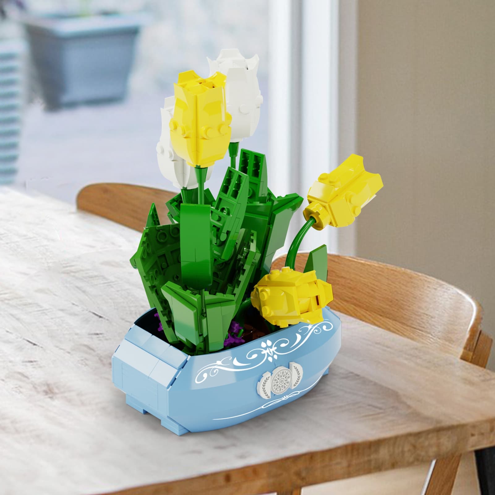 Flower Bouquet Building Blocks Set Beautiful Colorful image 3