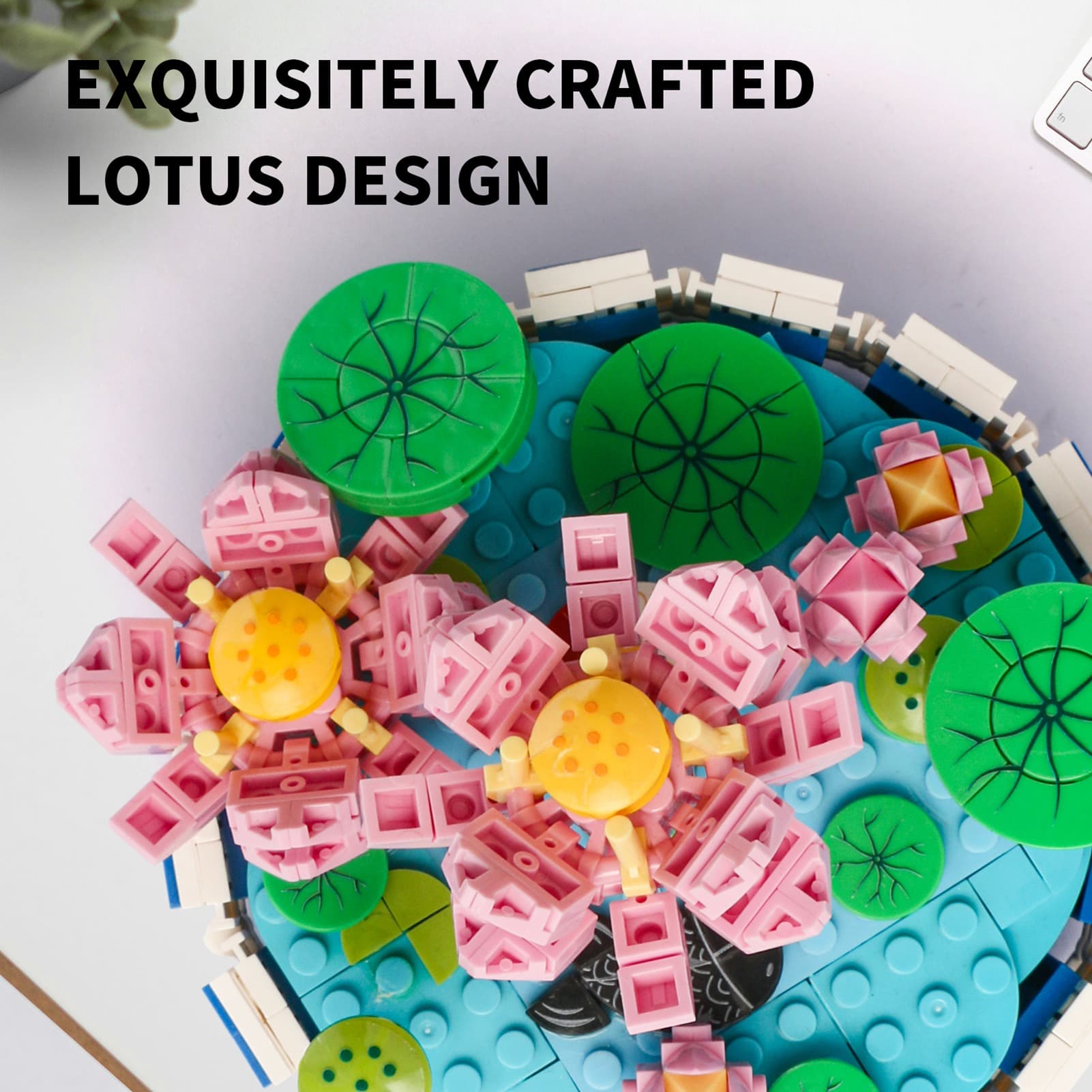 Kids Building Block Kit Traditional Flower And image 3