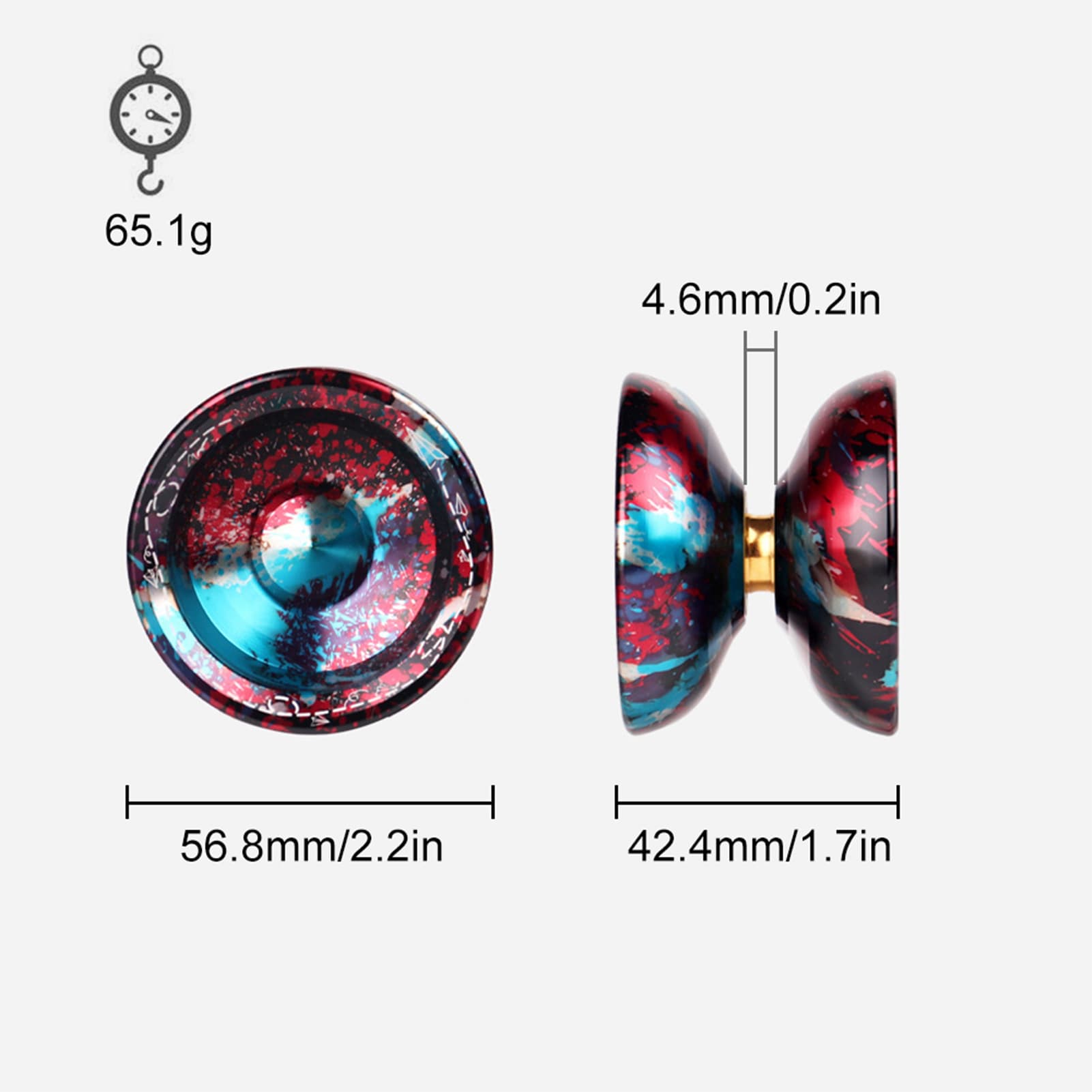 Professional Unresponsive Yo Yo Aluminum Alloy Yo image 3