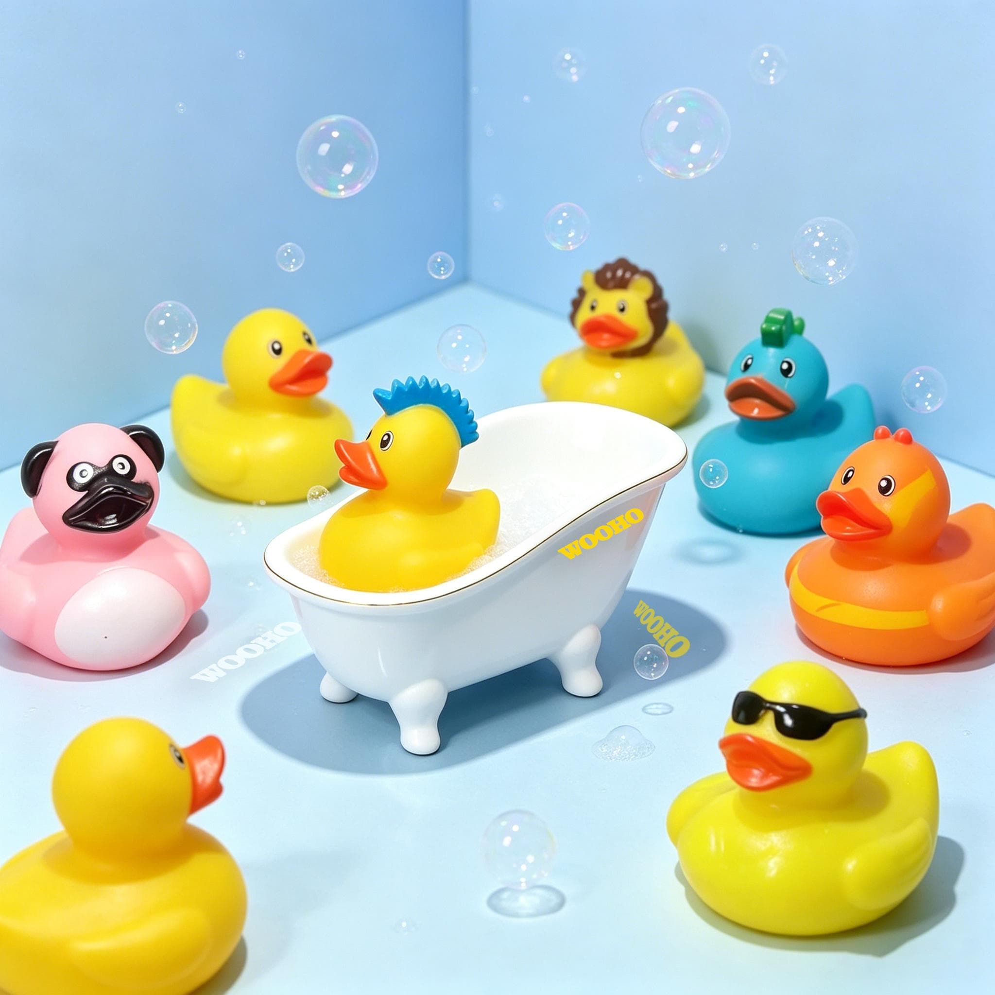 Mini Rubber Duck Multipack Cute Bath Toys image 13
