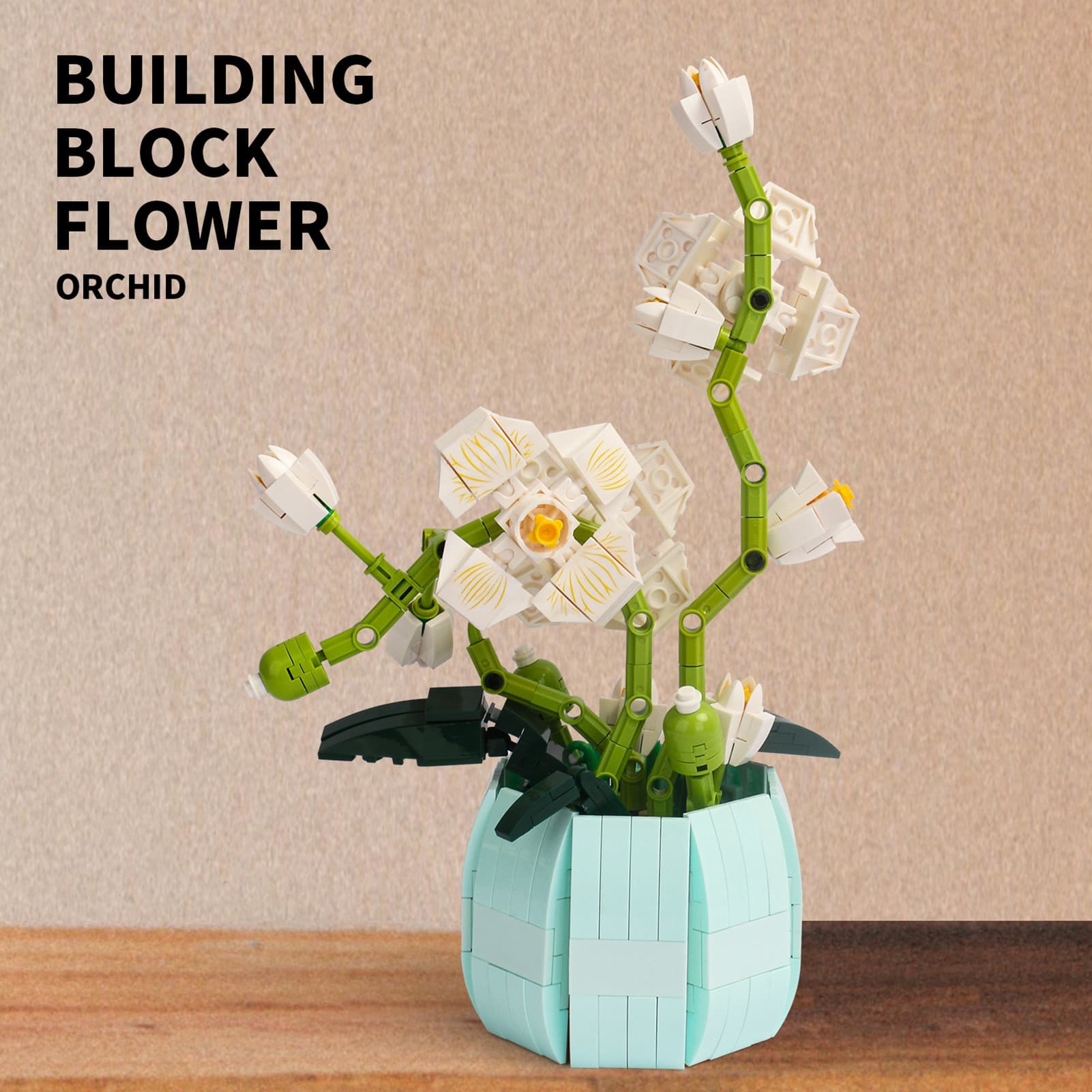 Flower Botanical Bonsai Building Set Freshing Color image 12