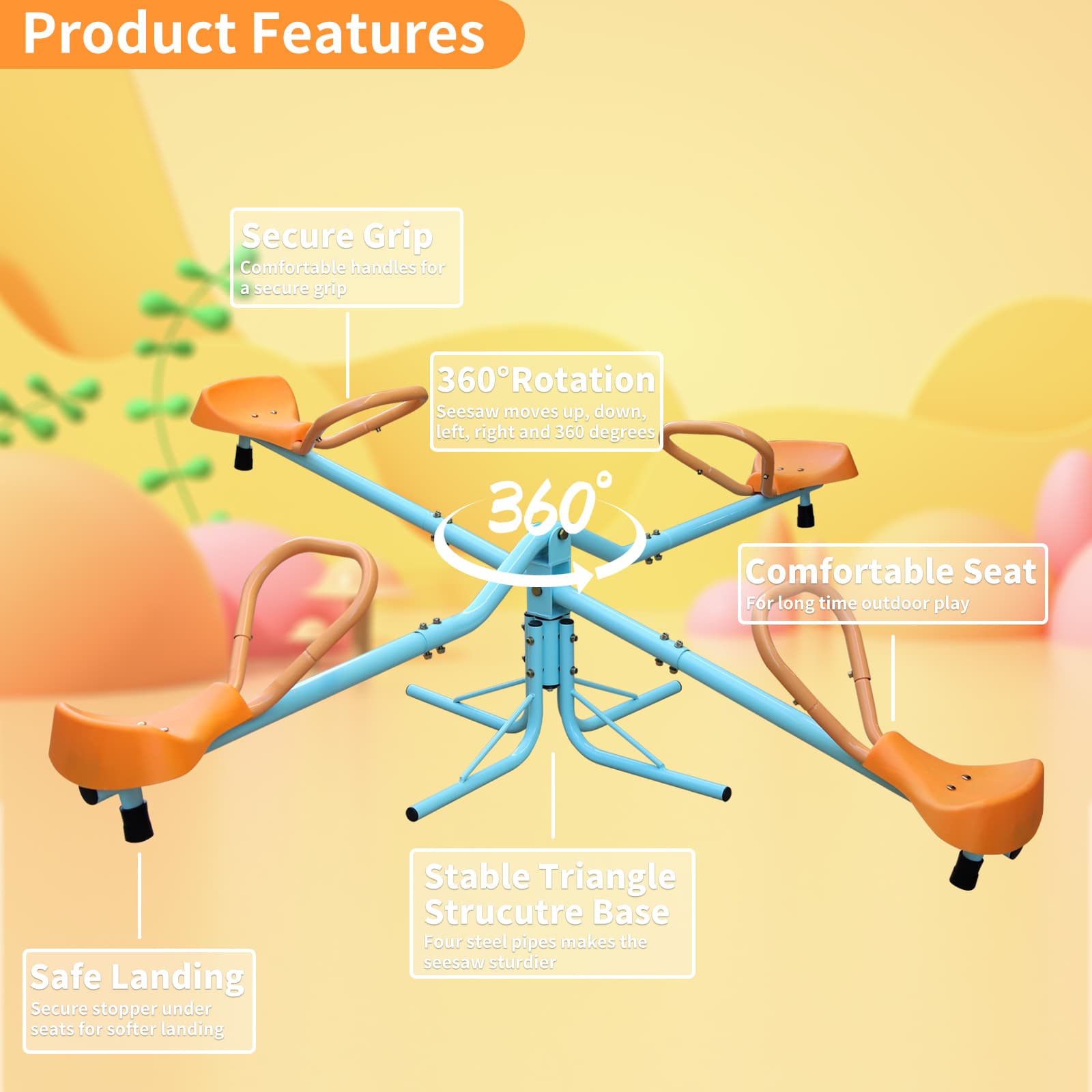 Outdoor Children's Rotating Seesaw image 8