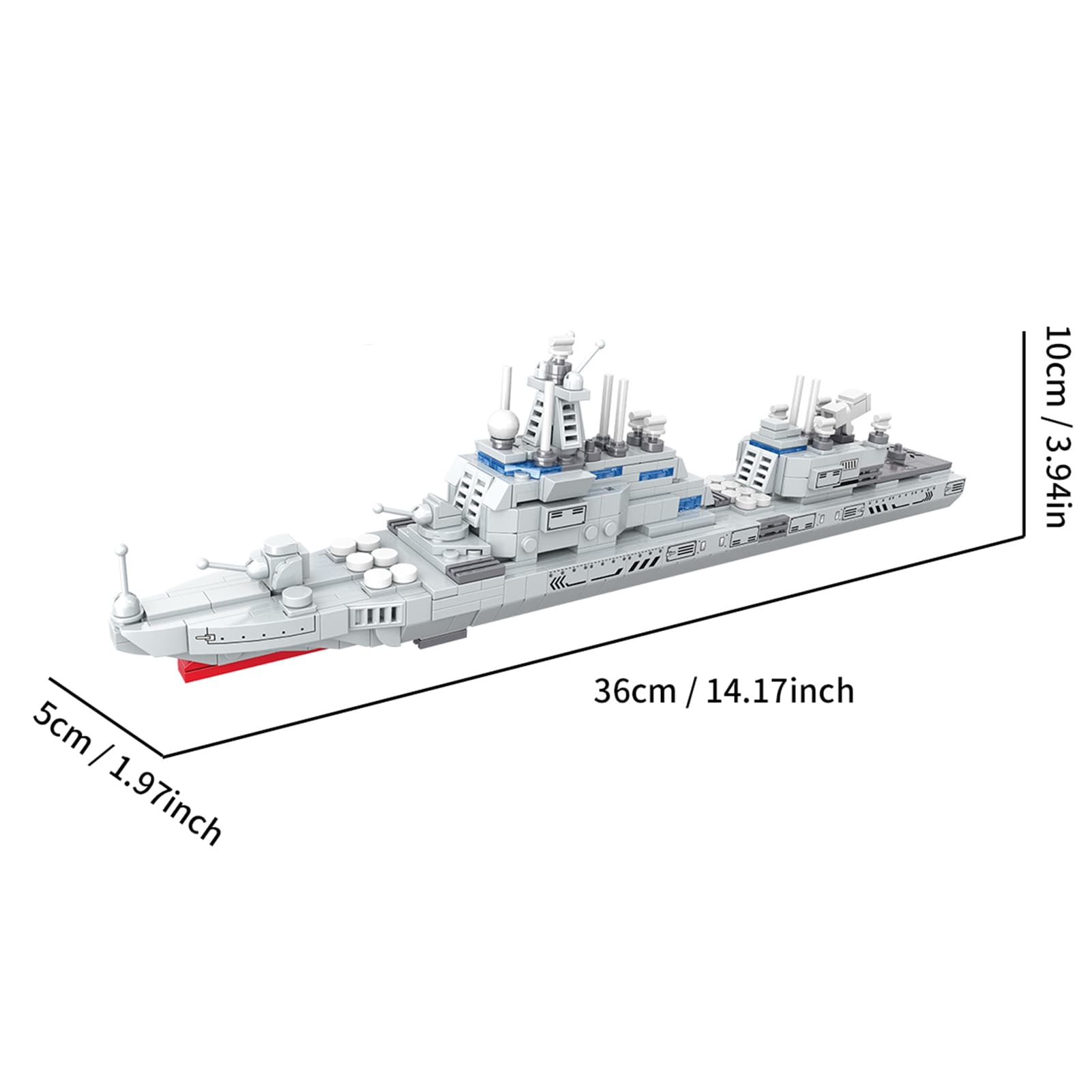 Warship Building Toy Movable Parts STEM Toys image 9