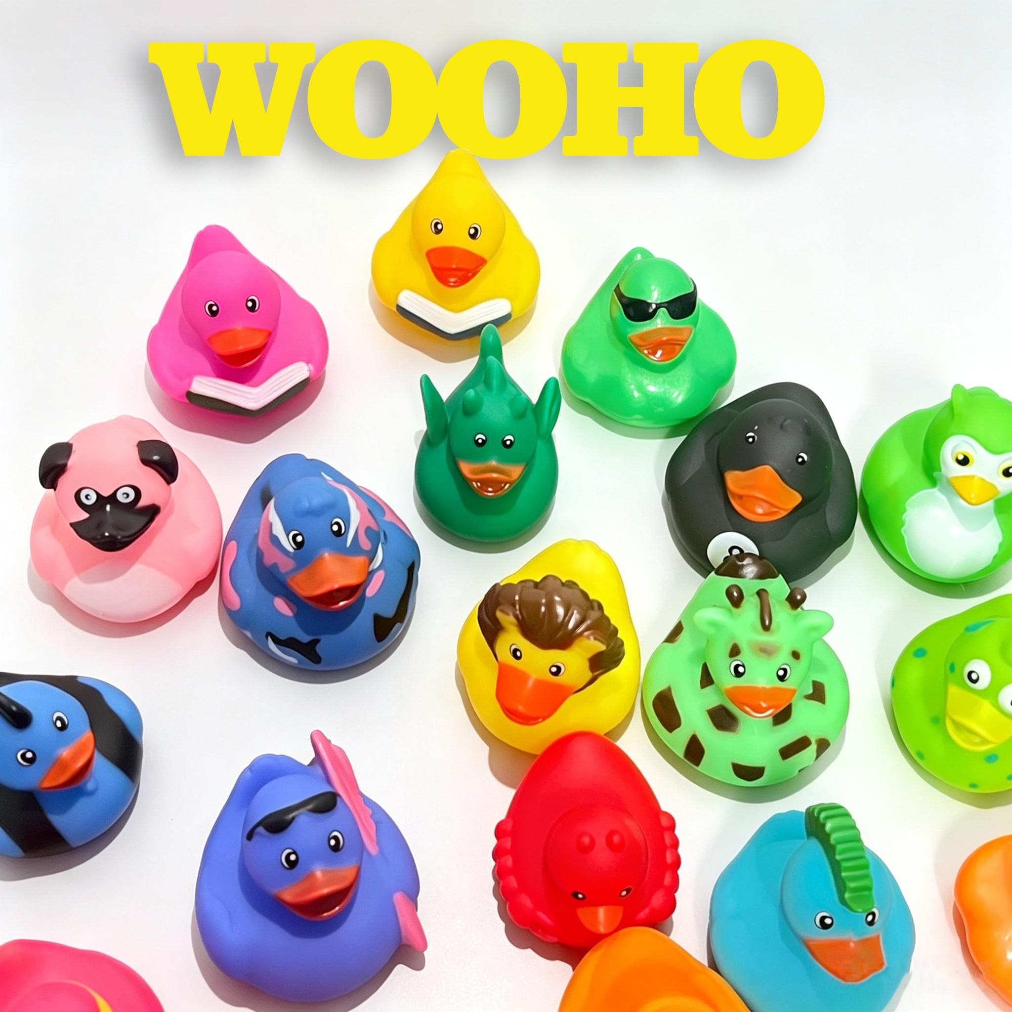 Assorted Cute Mini Rubber Ducks Squeaky Bath image 12