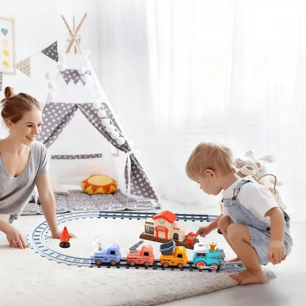 Electric Train Set With Smokes Light Sound image 8