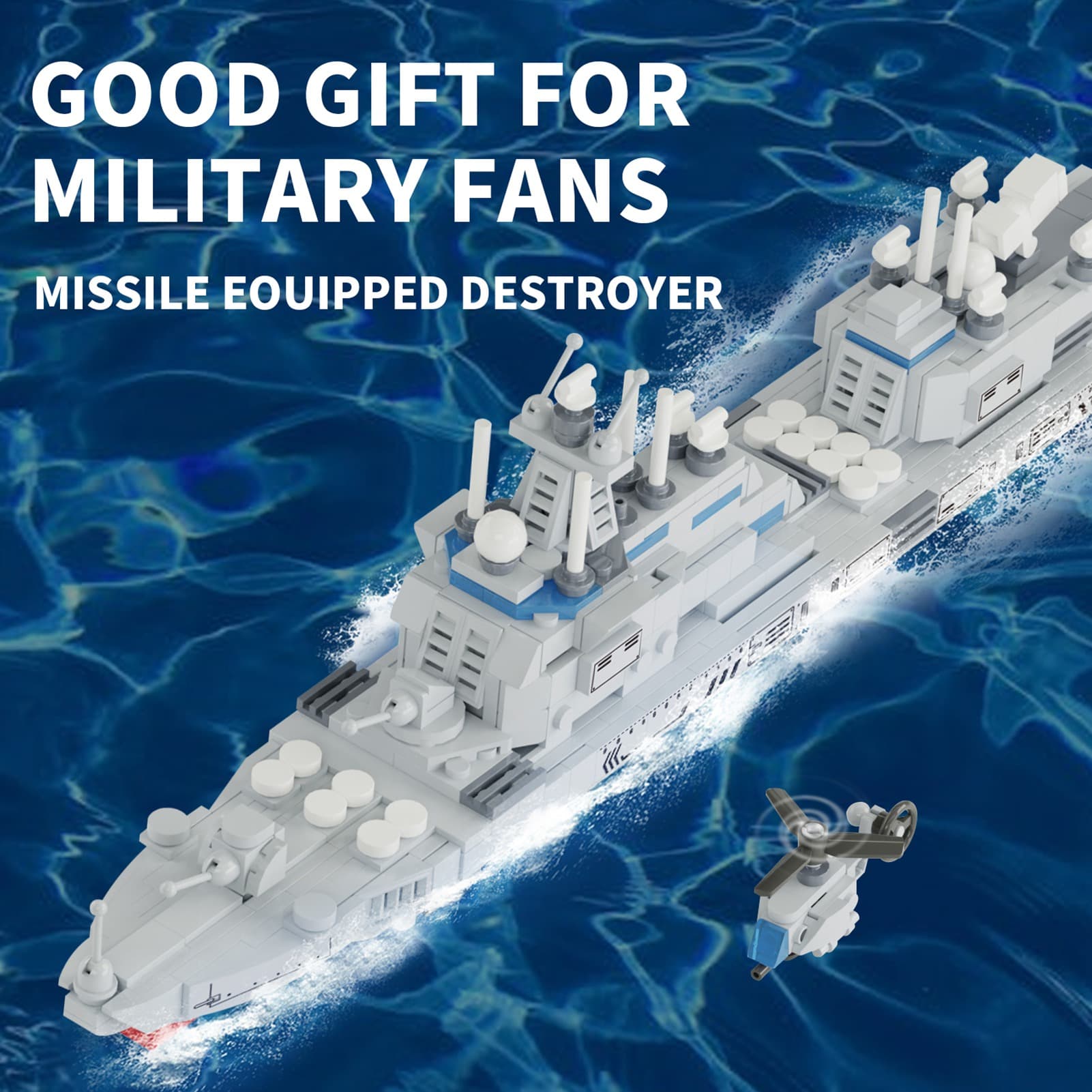 Warship Building Toy Movable Parts STEM Toys image 14