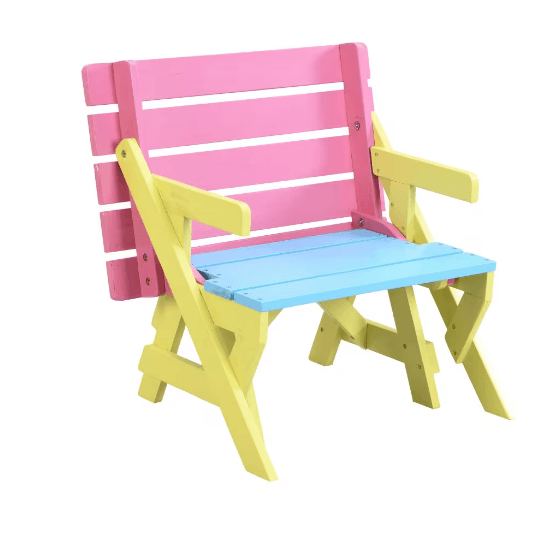 KID'S MULTI-FUNCTIONAL ARM CHAIR,TABLE 2 BENCHES image 8