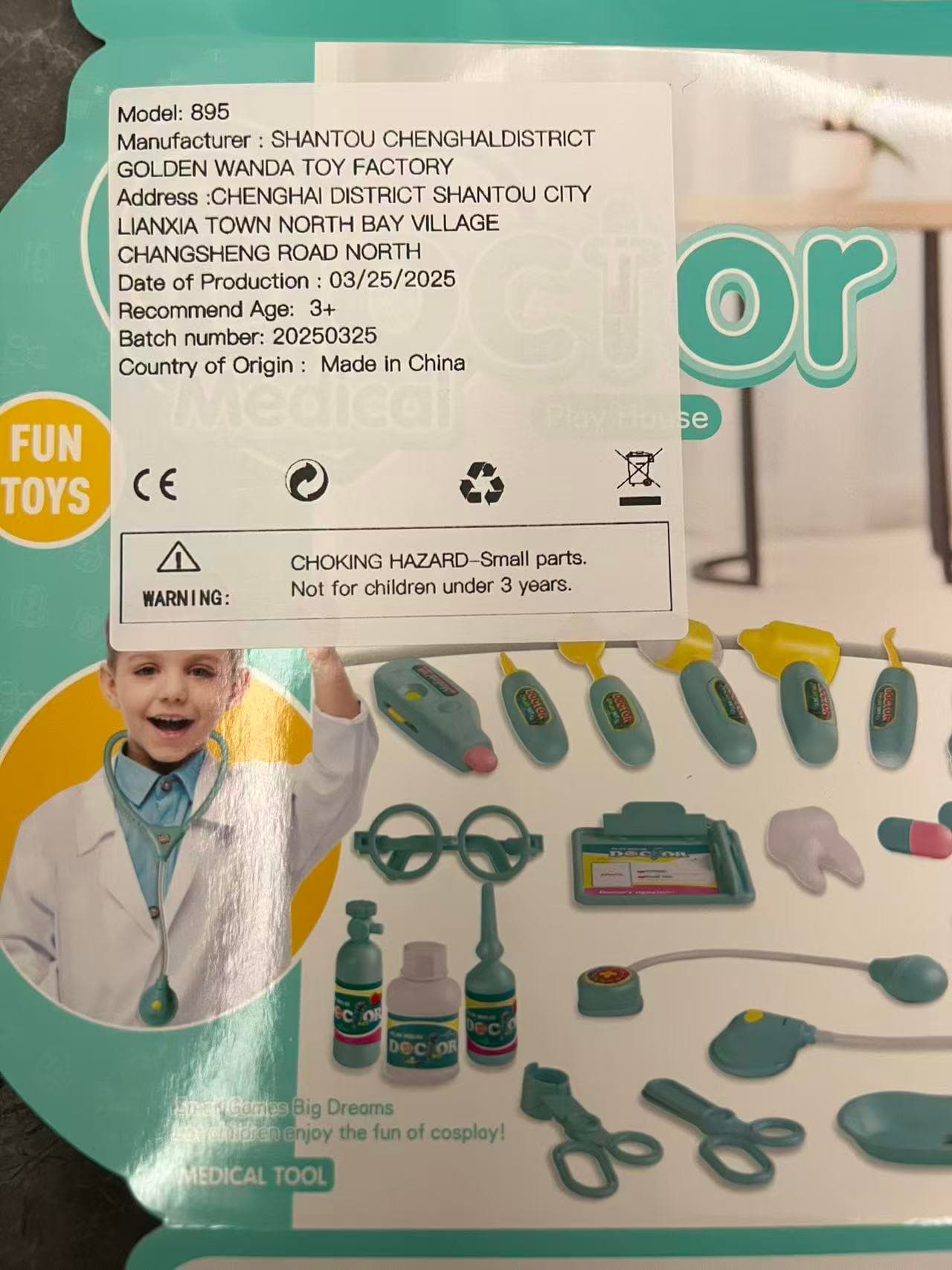 Portable Doctor Toy Set For Kids With image 13
