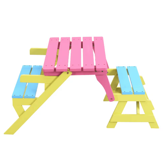 KID'S MULTI-FUNCTIONAL ARM CHAIR,TABLE 2 BENCHES image 9
