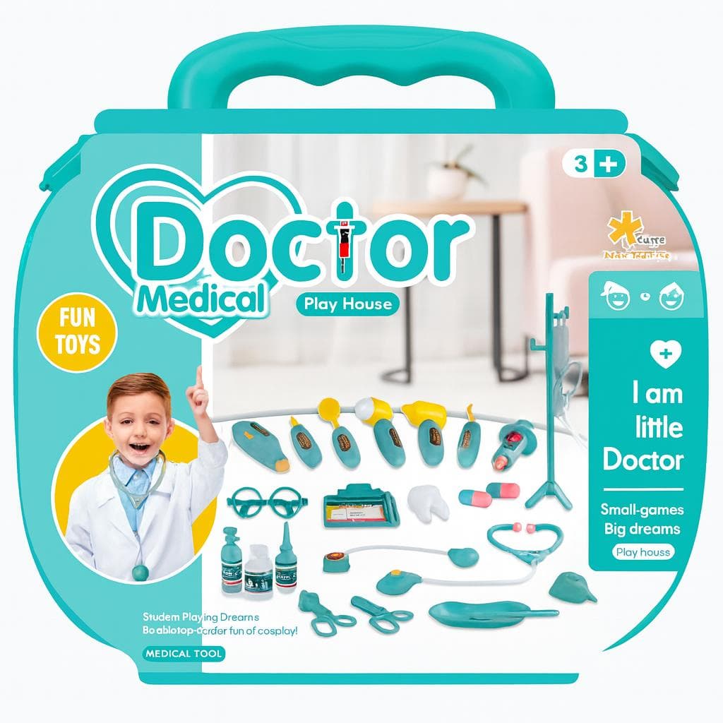 Portable Doctor Toy Set For Kids With image 3