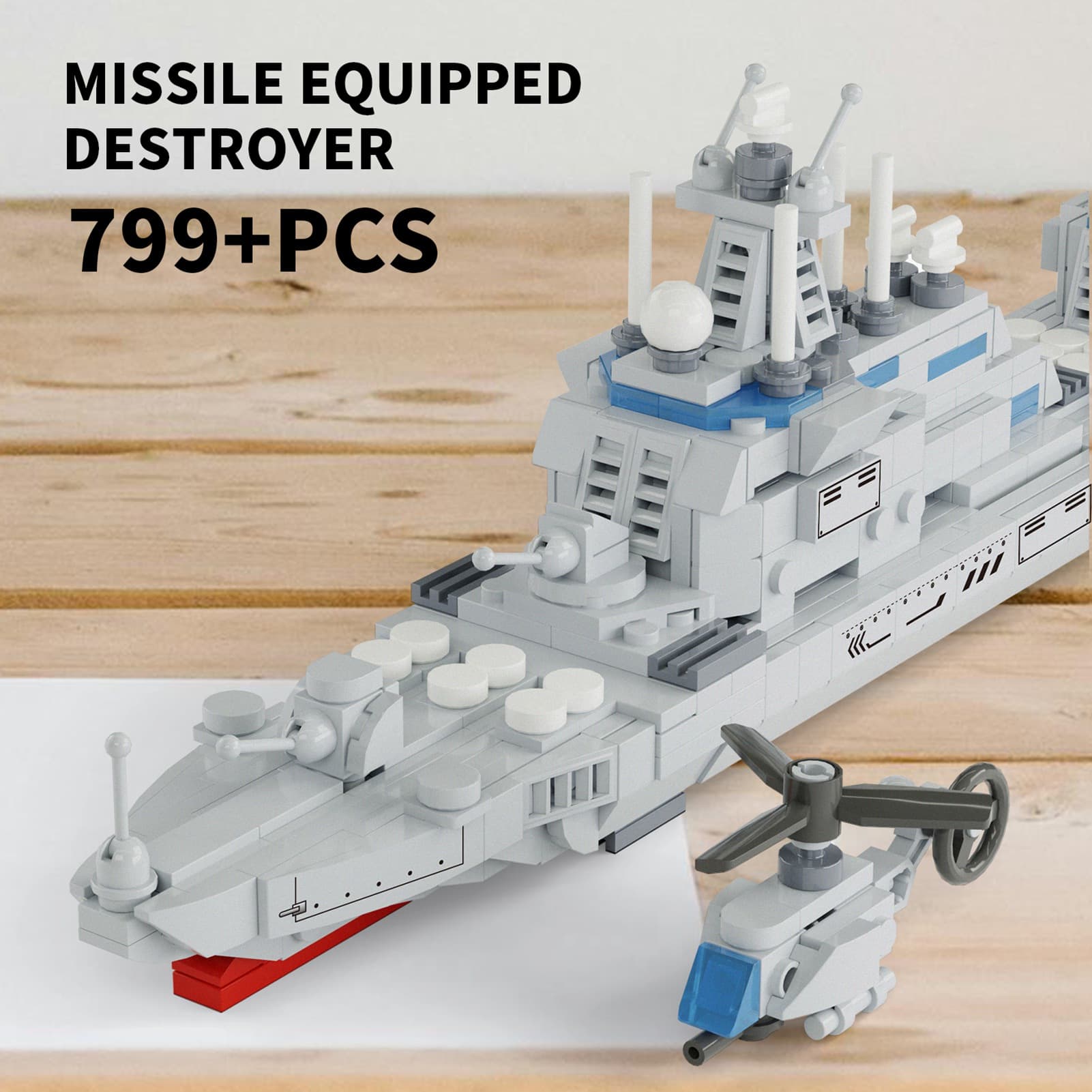 Warship Building Toy Movable Parts STEM Toys image 4