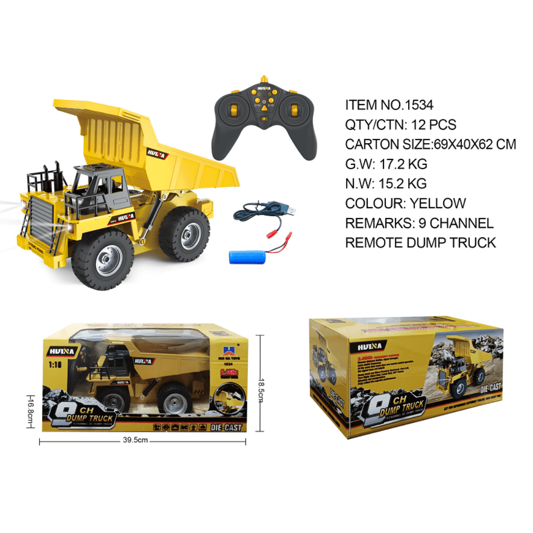 Huina 1534 1-18 Nine-channel Semi-alloy Remote Control image 9