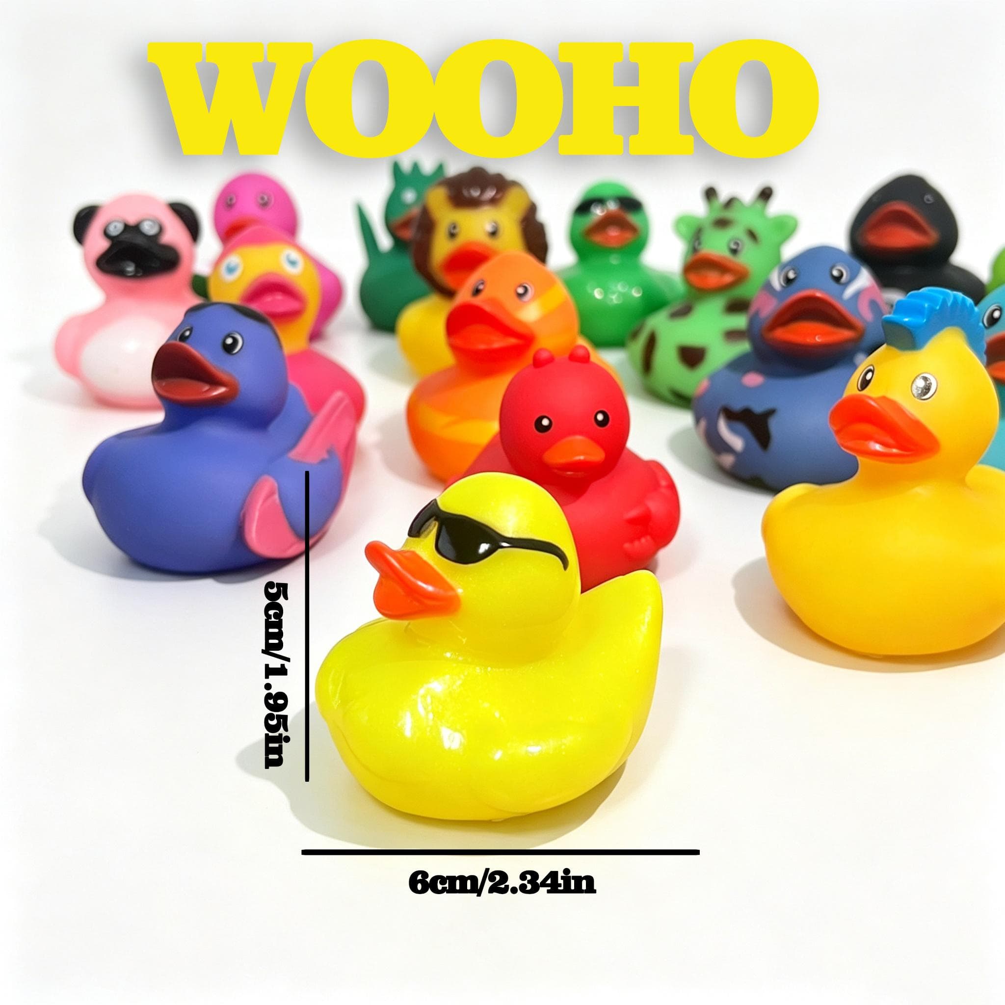 Assorted Cute Mini Rubber Ducks Squeaky Bath image 7