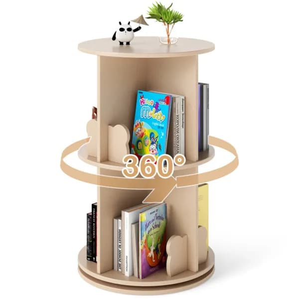 2-Tier Kids Rotating Bookshelf - Display For image 11