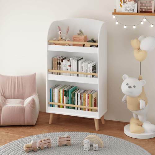 Fiber Board Children's 3-layer Bookshelf image 6