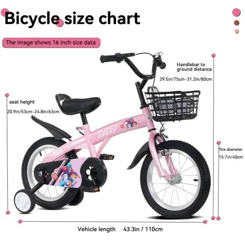 FKZNPJ 16 Inch Sporty Kids Bike With image 12