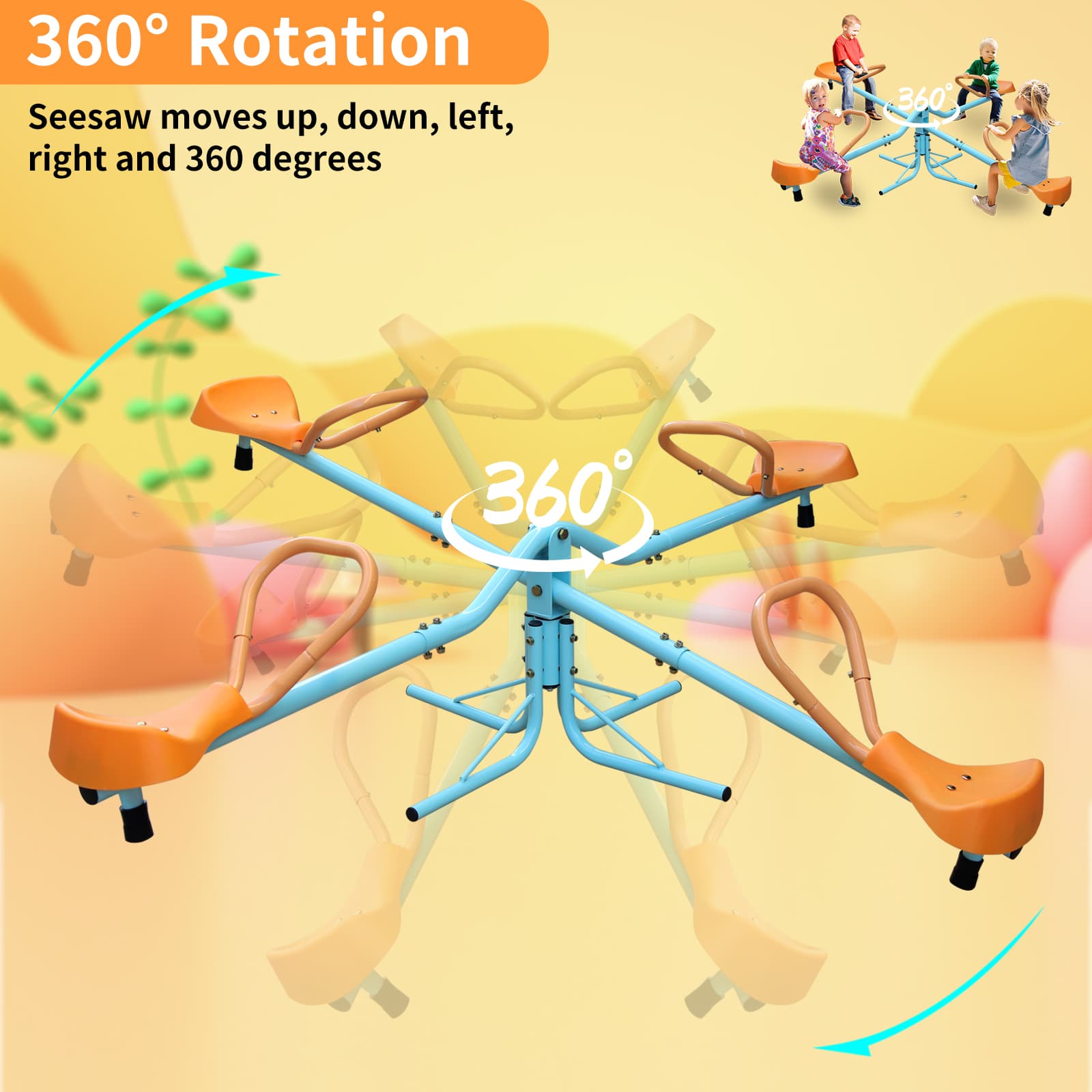 Outdoor Children's Rotating Seesaw image 7