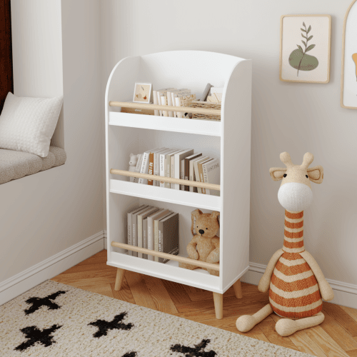 Fiber Board Children's 3-layer Bookshelf image 3