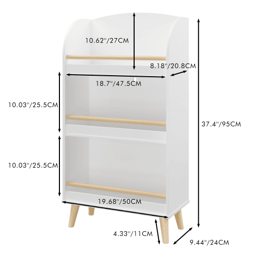 Fiber Board Children's 3-layer Bookshelf image 11