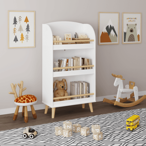 Fiber Board Children's 3-layer Bookshelf image 12