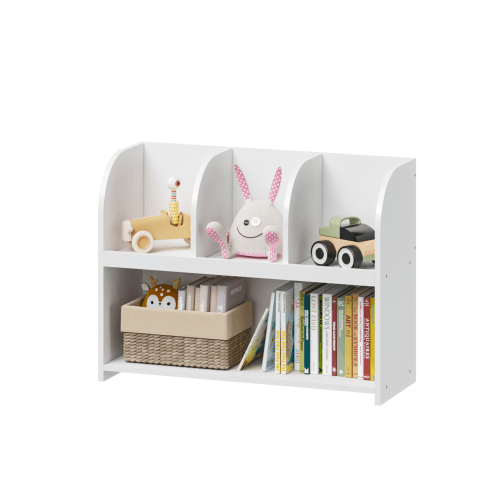 Kids Bookcase With 4 Compartments image 9