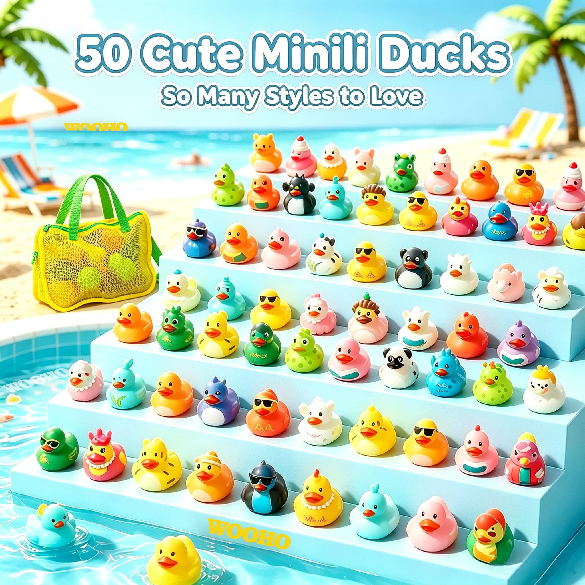 Mini Rubber Duck Multipack Cute Bath Toys image 10