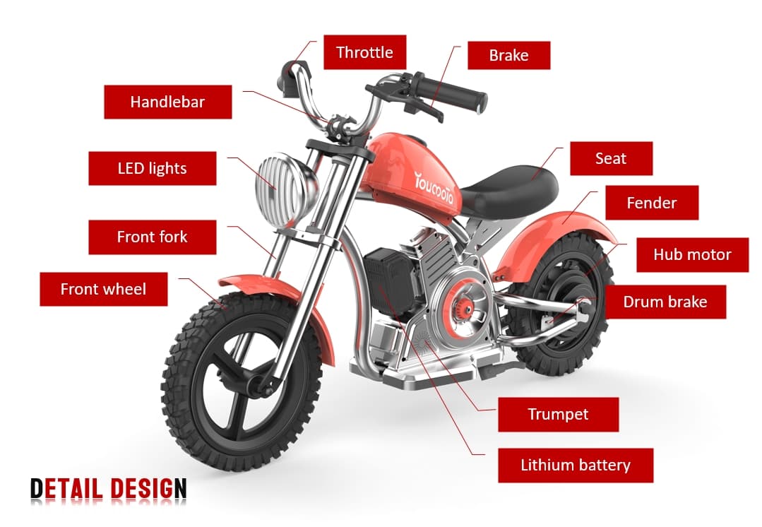 Kids Motorcycle 12Inch Electric Bike Small Size image 11