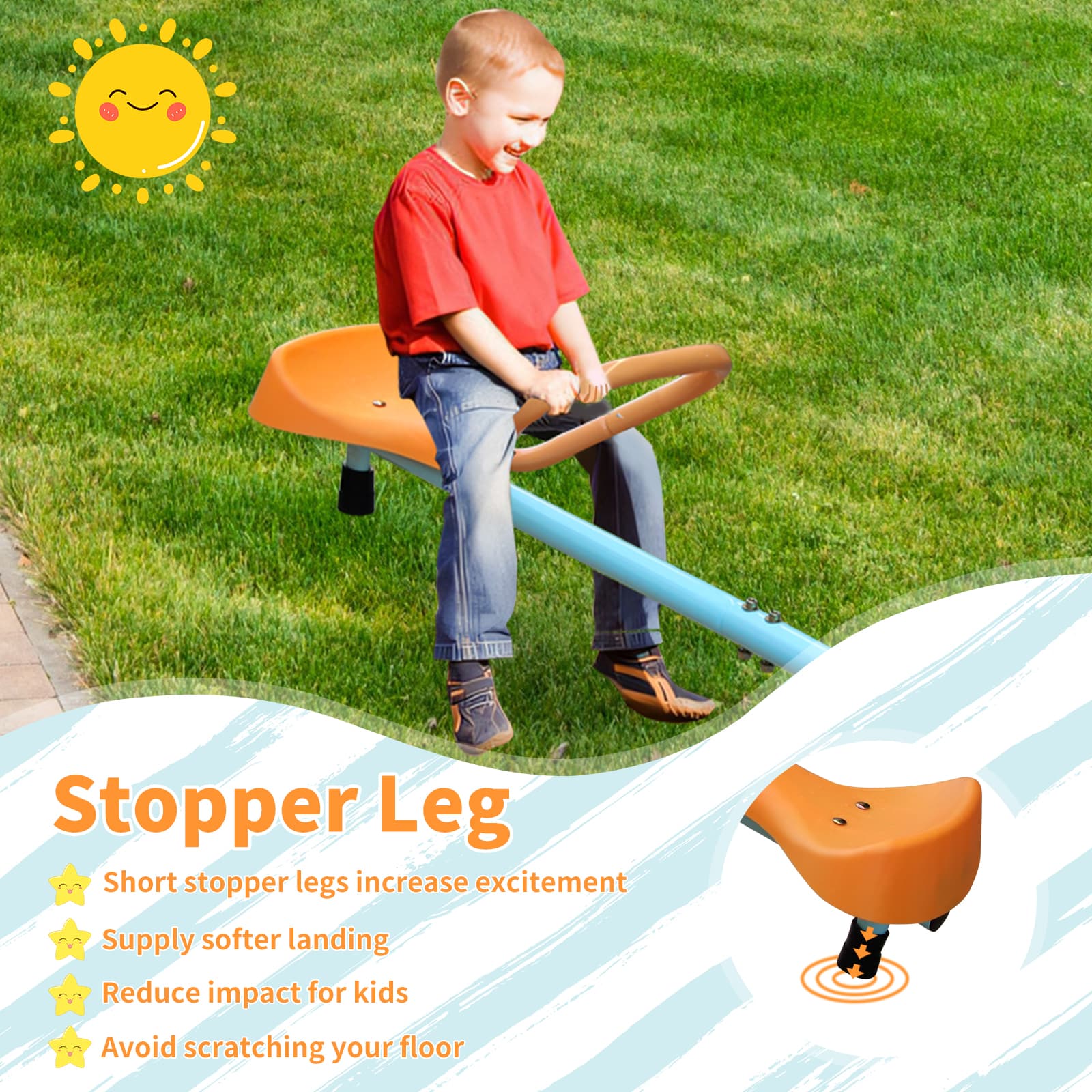 Outdoor Children's Rotating Seesaw image 3