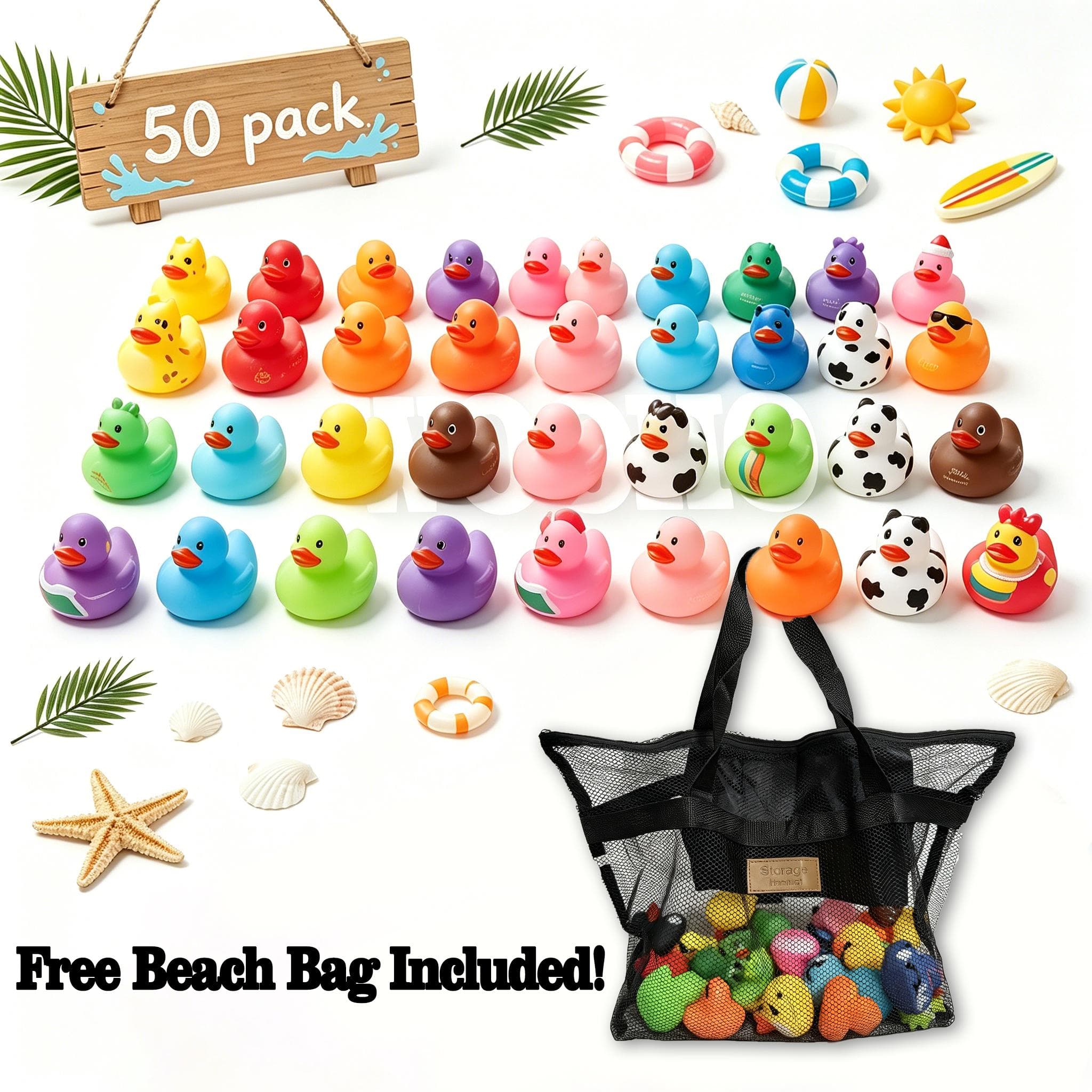 Mini Rubber Duck Multipack Cute Bath Toys image 8