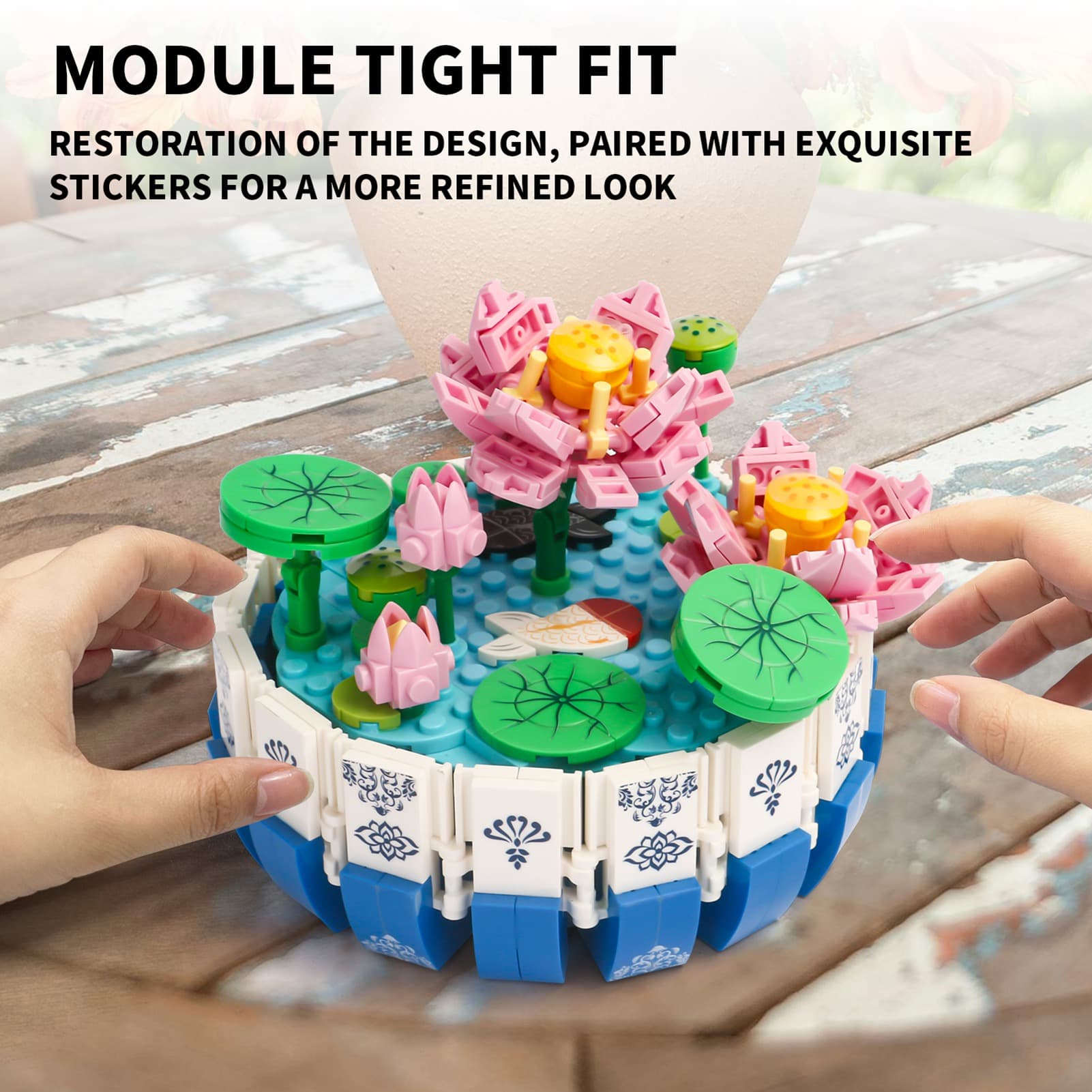 Kids Building Block Kit Traditional Flower And image 6
