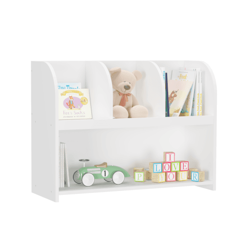 Kids Bookcase With 4 Compartments image 2