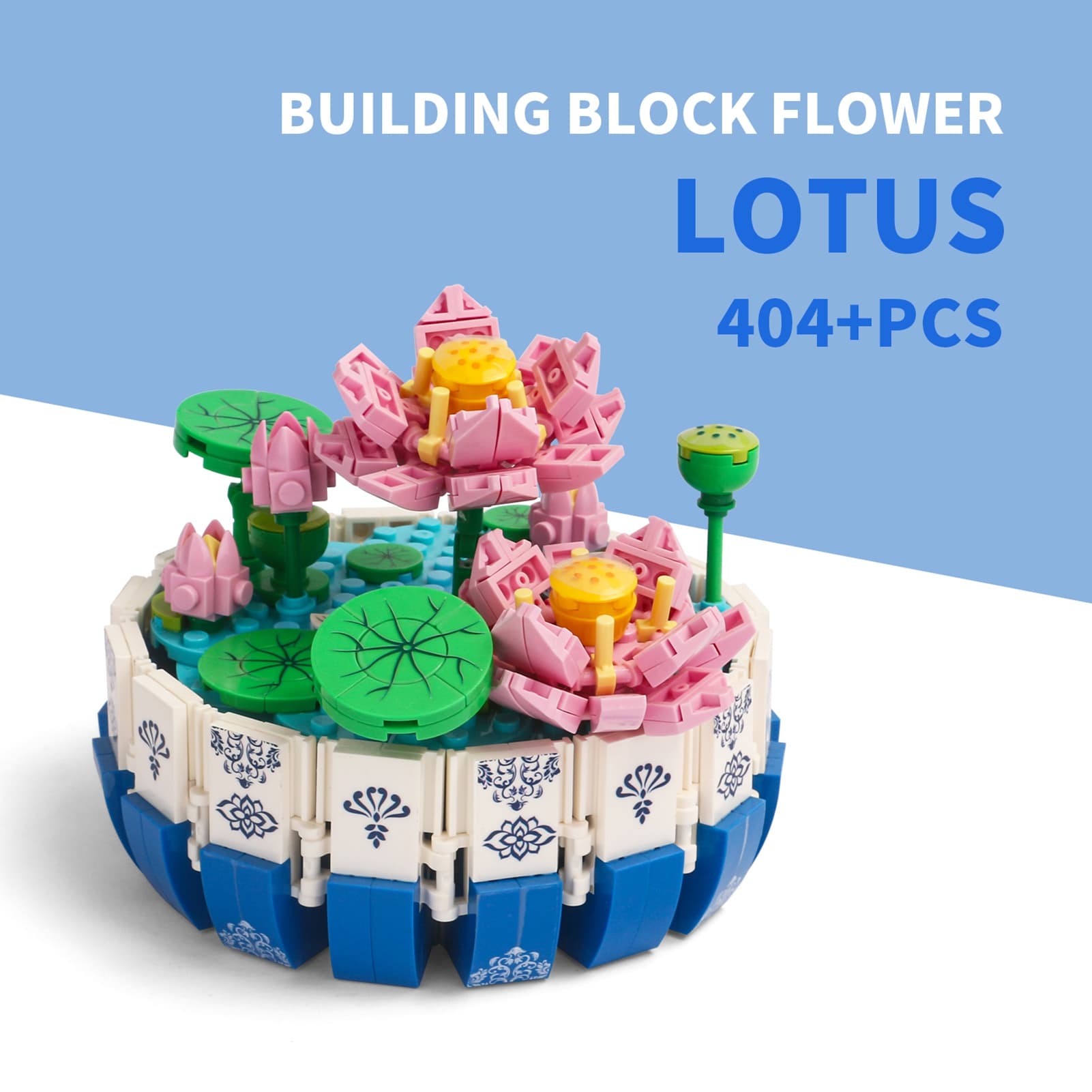Kids Building Block Kit Traditional Flower And image 4