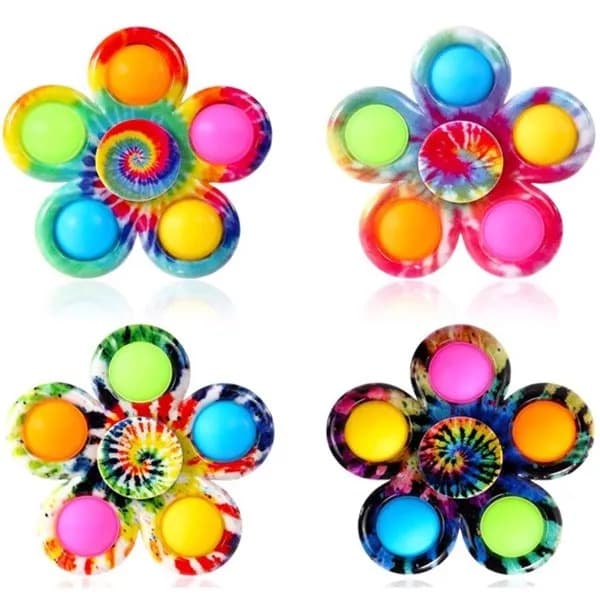 Fidget Spinner Toys 4 Pc Simple Popping image 3