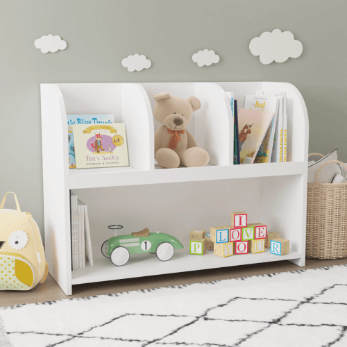 Kids Bookcase With 4 Compartments image 12
