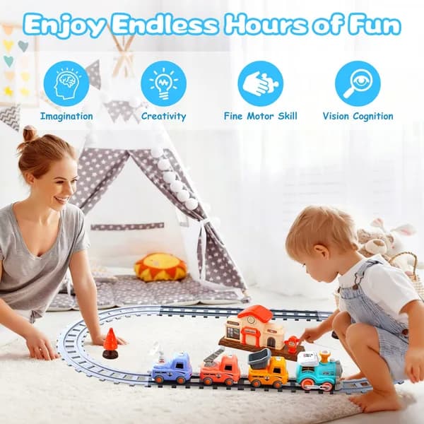 Electric Train Set With Smokes Light Sound image 15