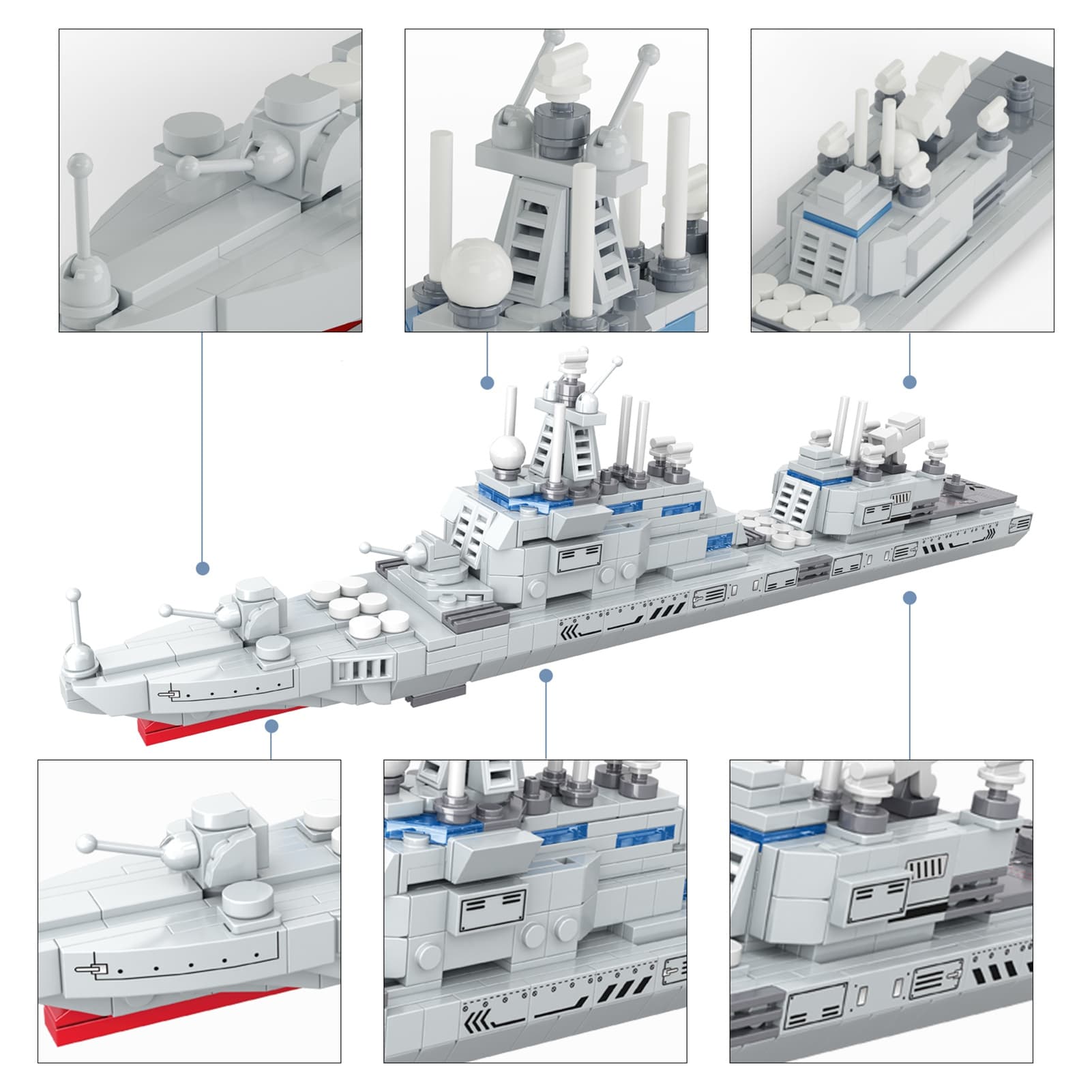 Warship Building Toy Movable Parts STEM Toys image 11