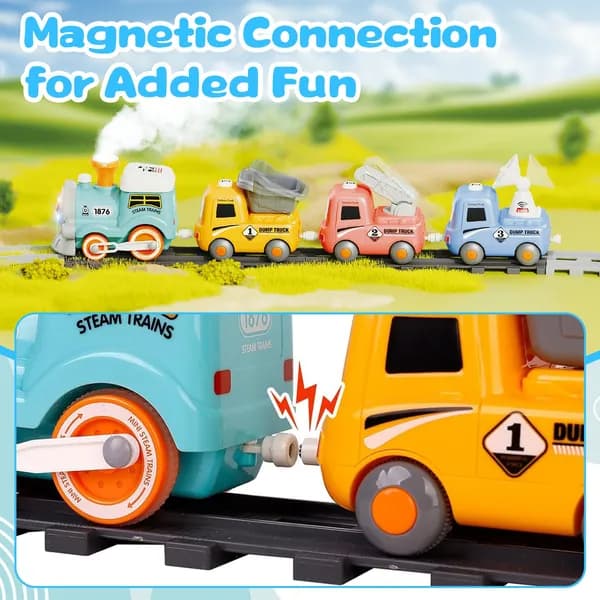 Electric Train Set With Smokes Light Sound image 12