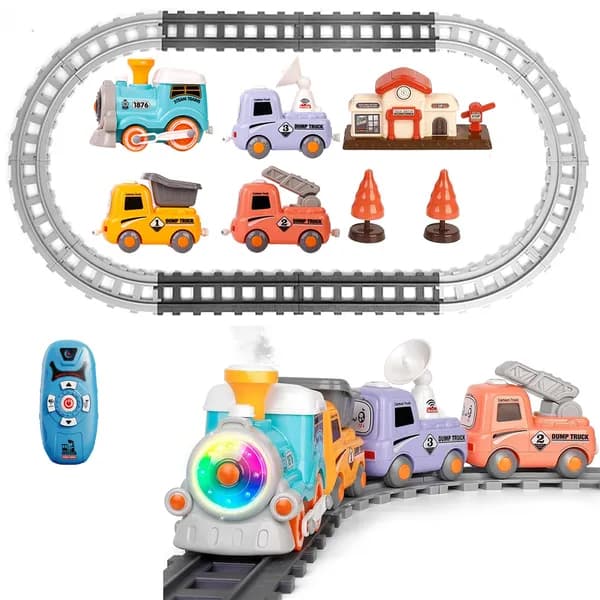 Electric Train Set With Smokes Light Sound image 11