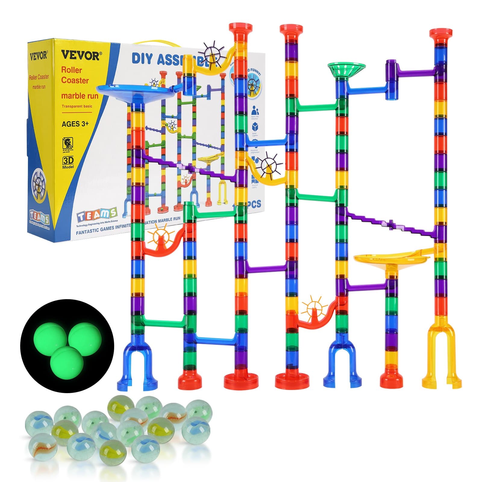Marble Run Set, 150 Piece Marble Maze image 1