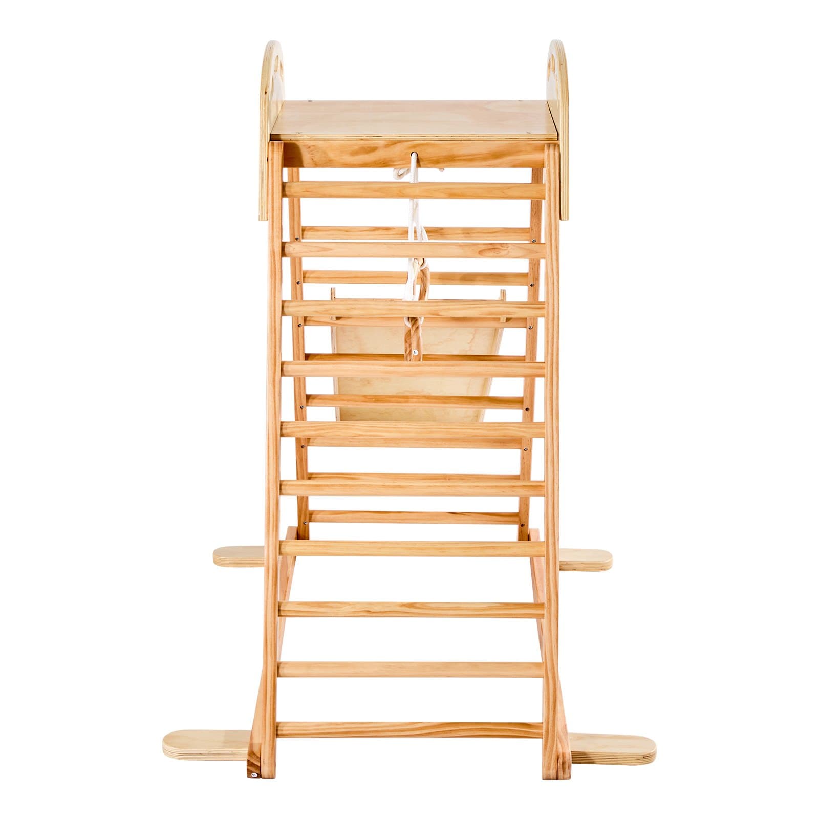 Indoor Playground Jungle Gym, 4-in-1 Wooden Indoor image 1