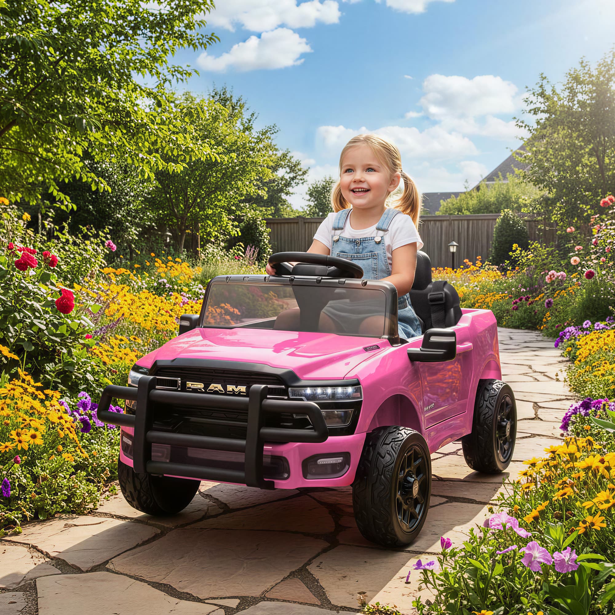 12V Kids Ride on Car, Licensed Dodge image 1