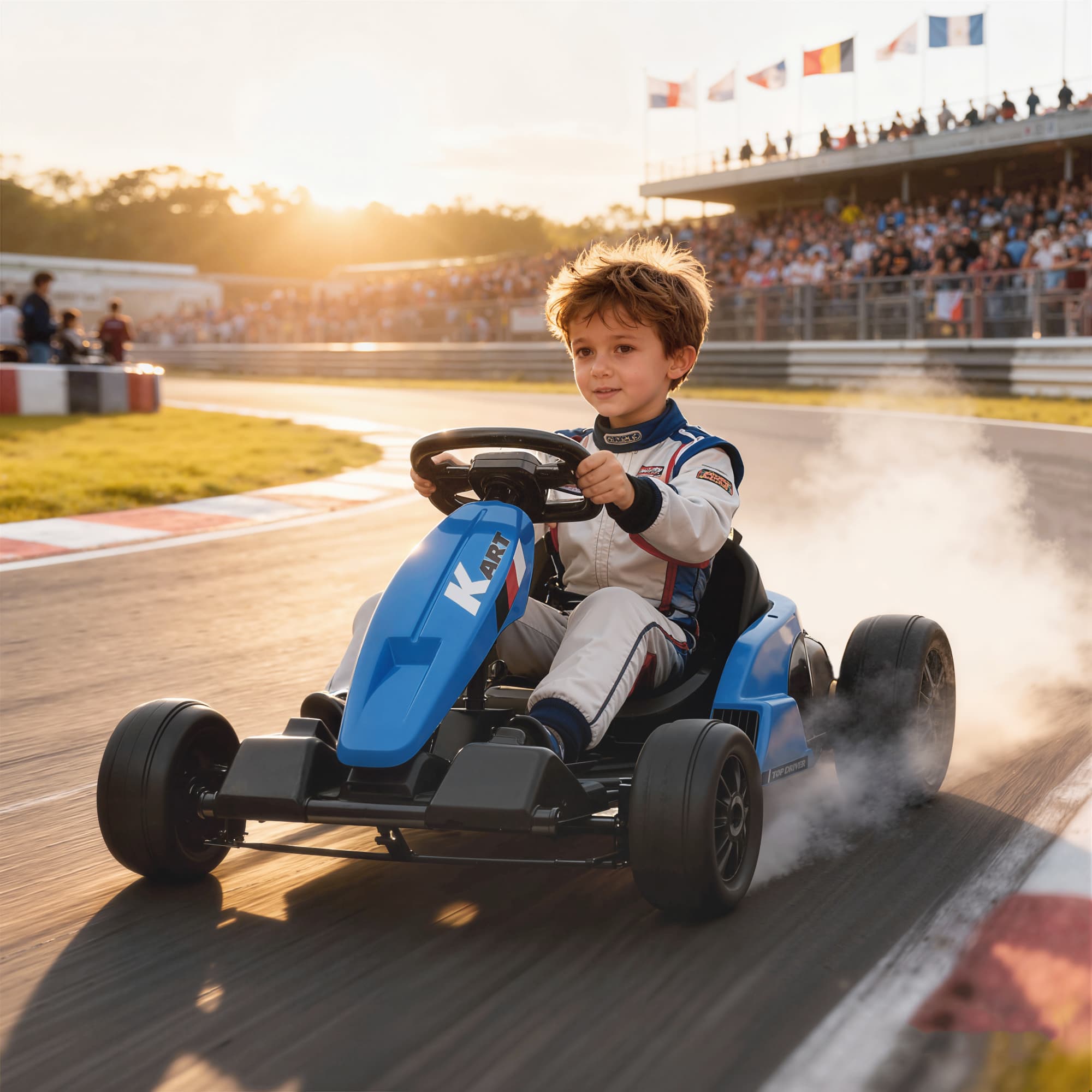 24V Electric Go Kart with Dual 150W image 1